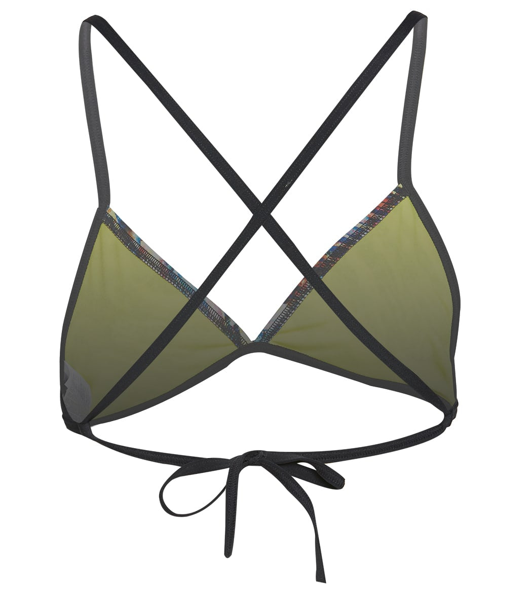 Arena Women's Rulebreaker Triangle Feel Bikini Top Black Multi/Black