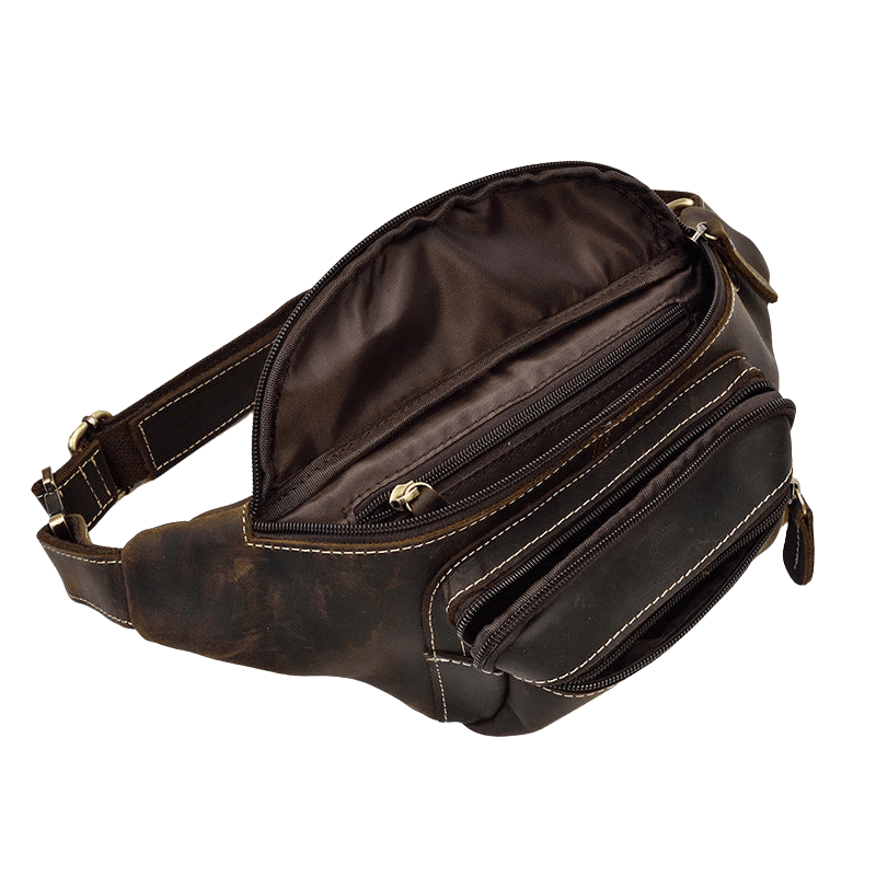 Genuine Leather Belt Bag For Men