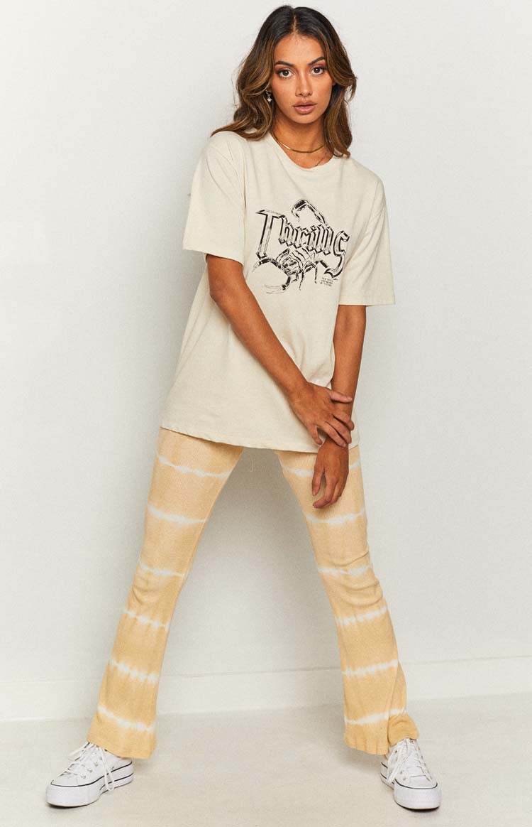 Laroi Tye Dye Flare Pants Yellow