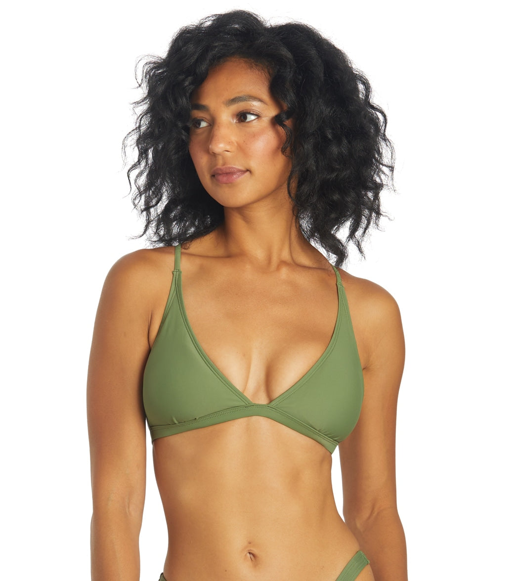 Sporti Active Tie Back Bikini Top Olive