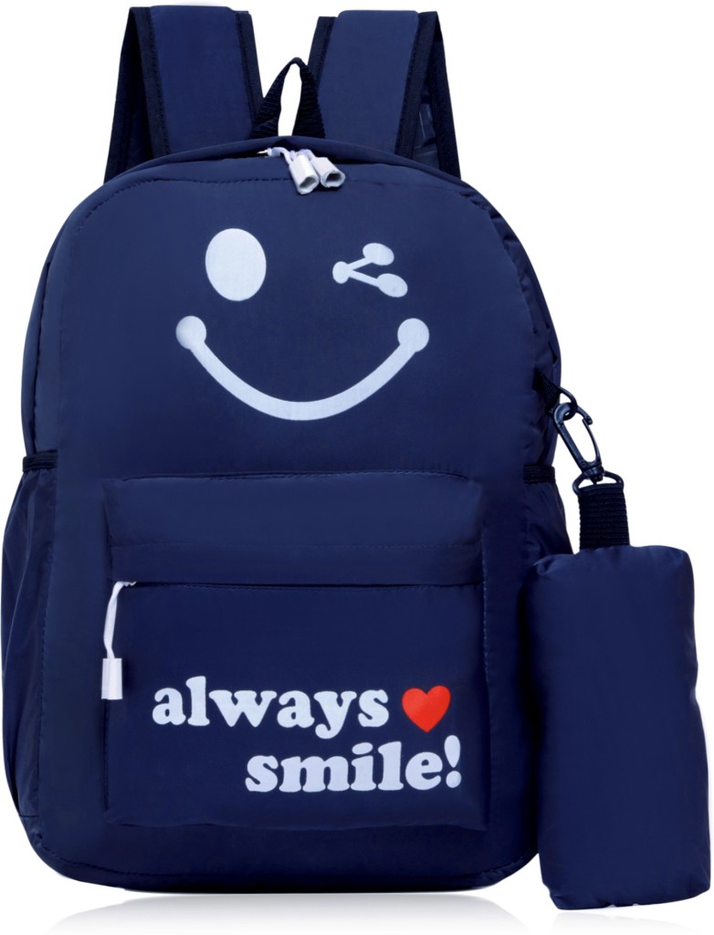 PLAYYBAGSMedium 25 L Laptop Backpack PLAYYS SCHOOL BACKPACK FOR GIRLS | COLLEGE BAG | TUITION BAG (NAVY BLUE)(Blue)