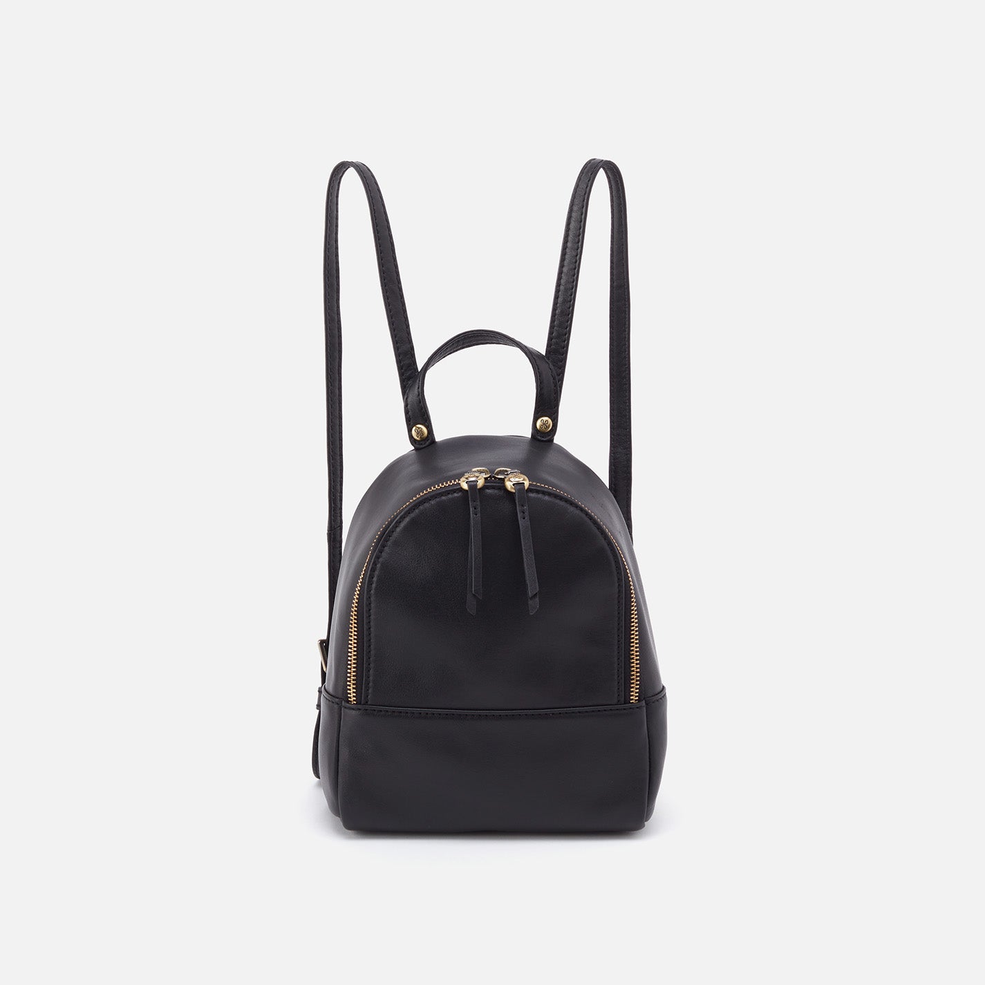 Juno Mini Backpack in Soft Leather - Black