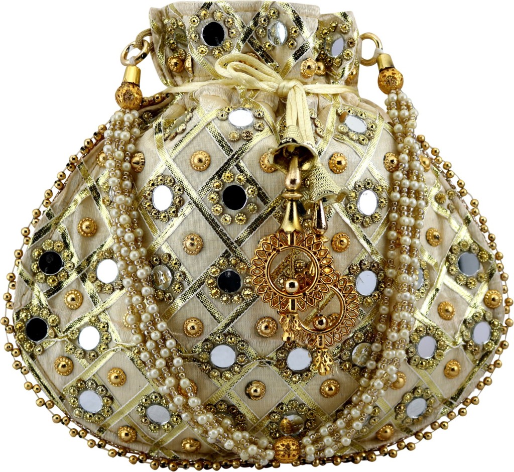 lookingfabWomen Gold Potli