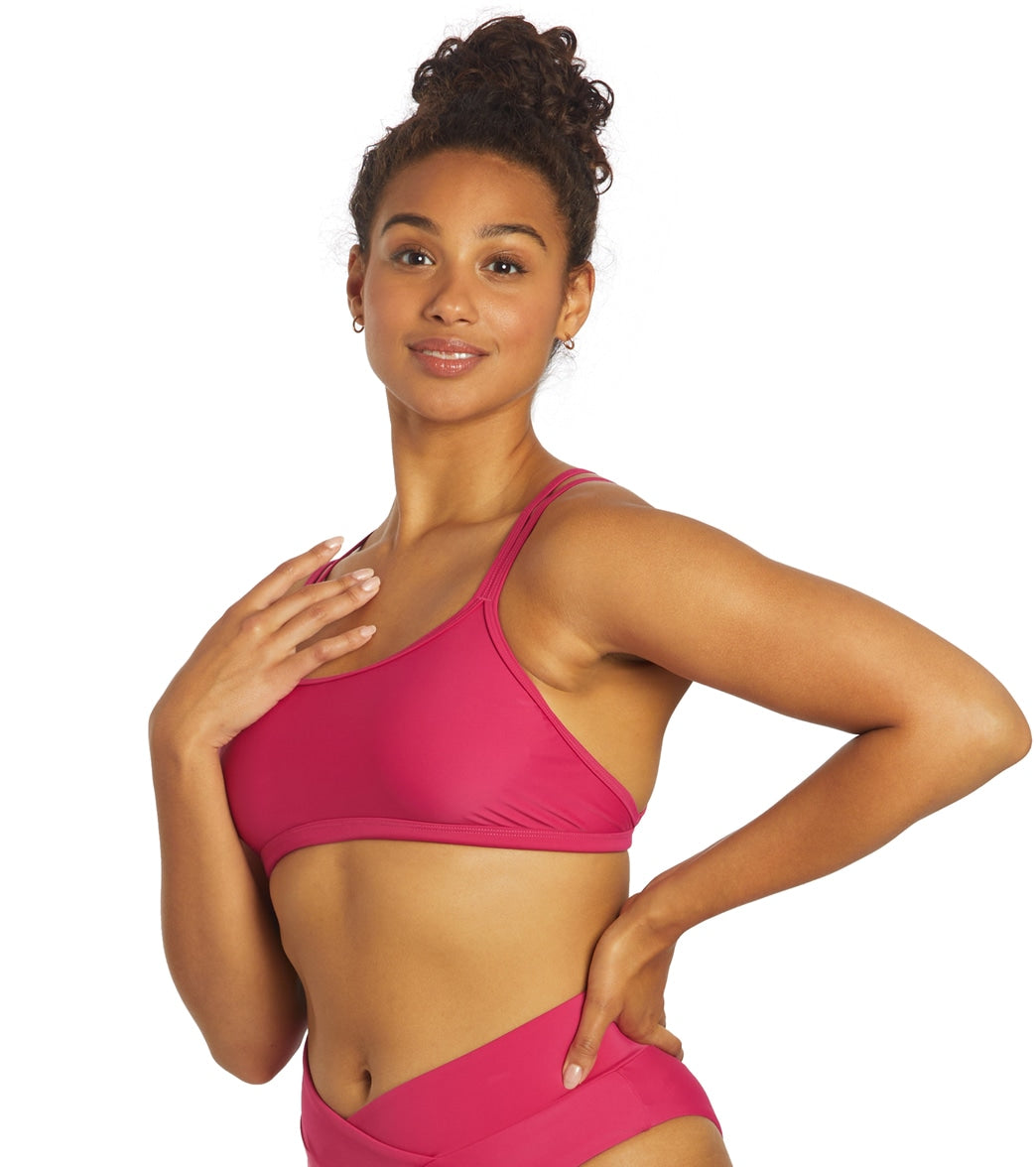 Sporti Active Double Cross Workout Bikini Top Orchid