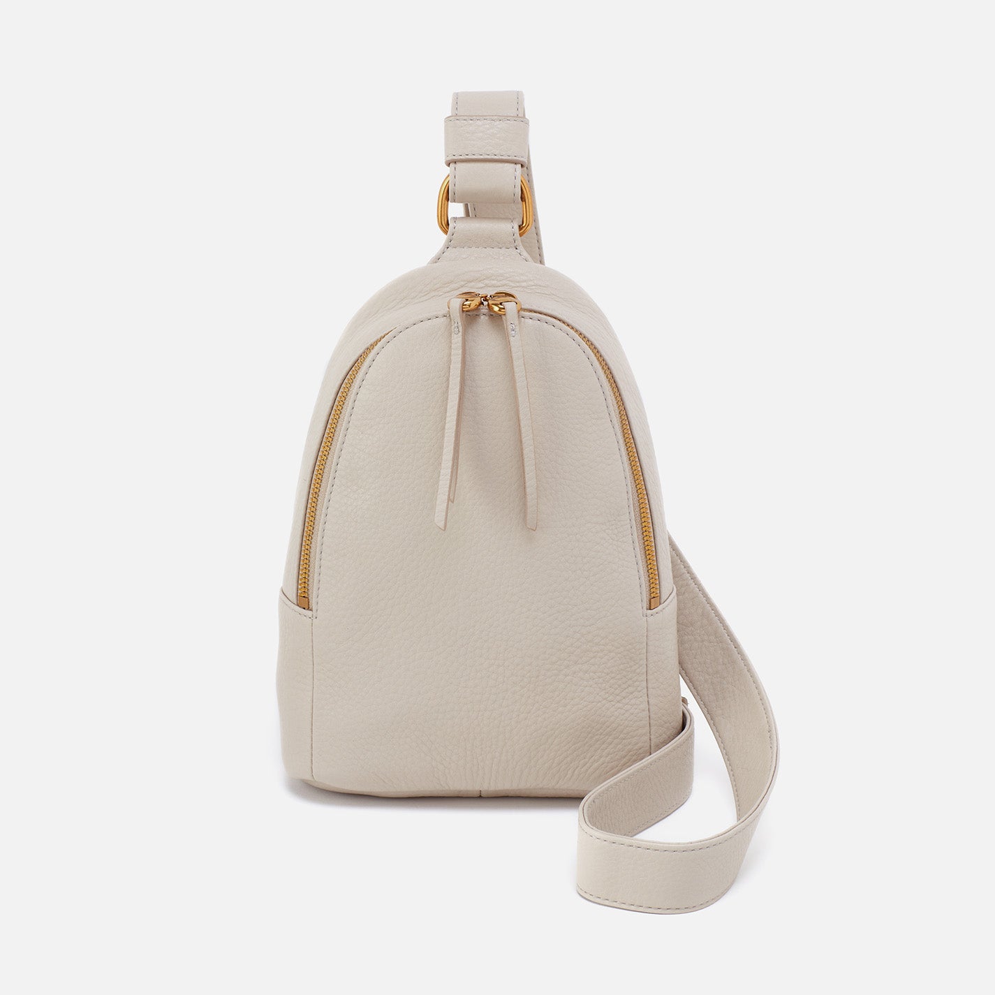 Fern Sling in Pebbled Leather - Chalk