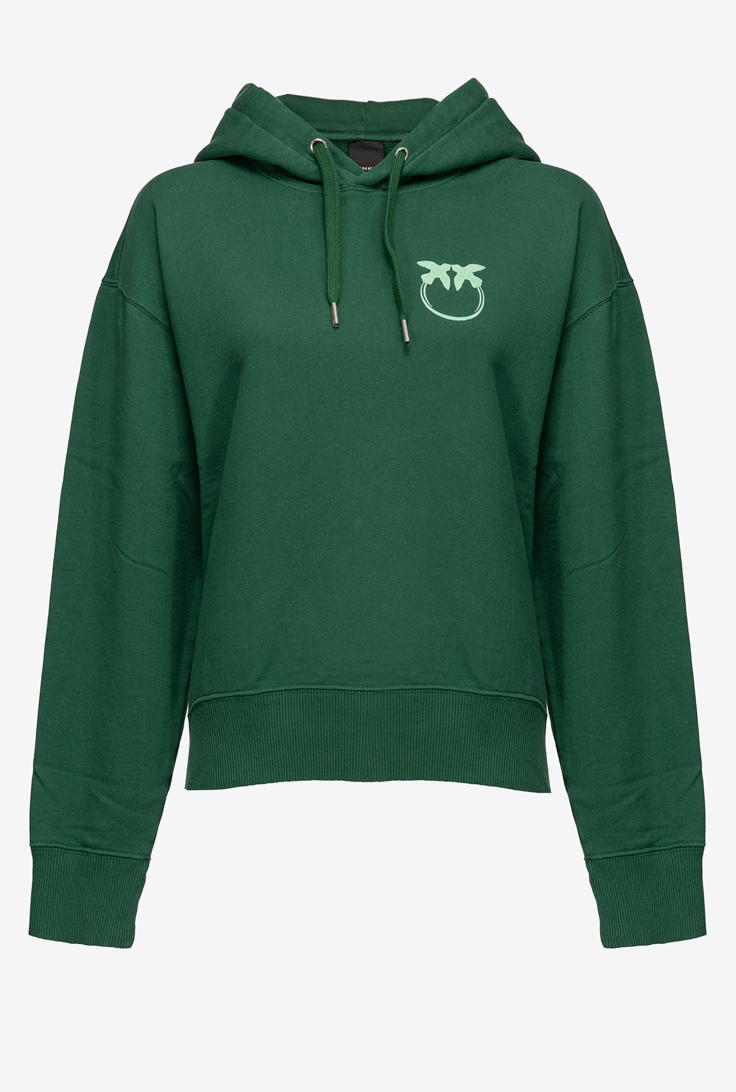 Hoodie with multicoloured Love Birds logo