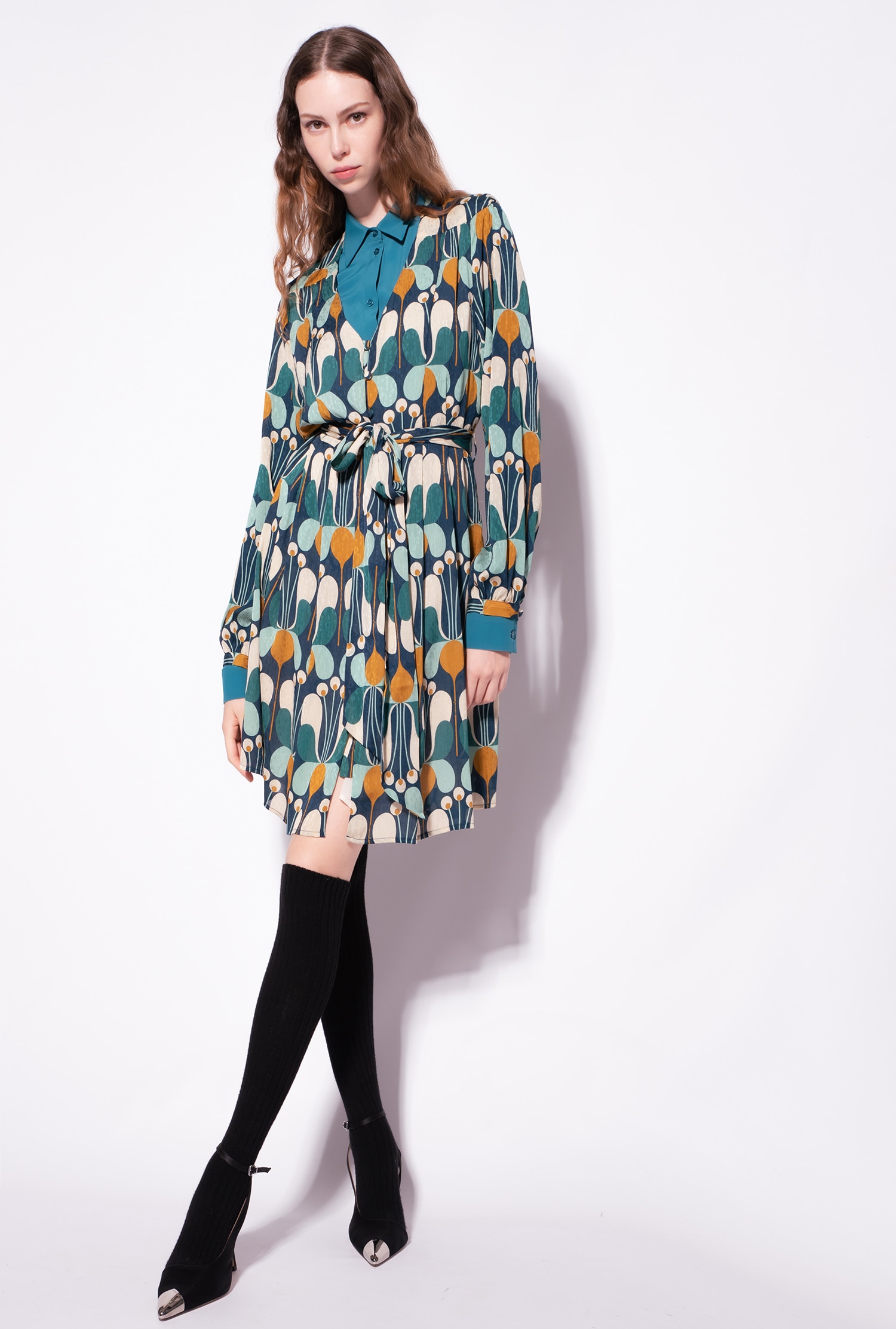 Flowing liberty floral mini dress