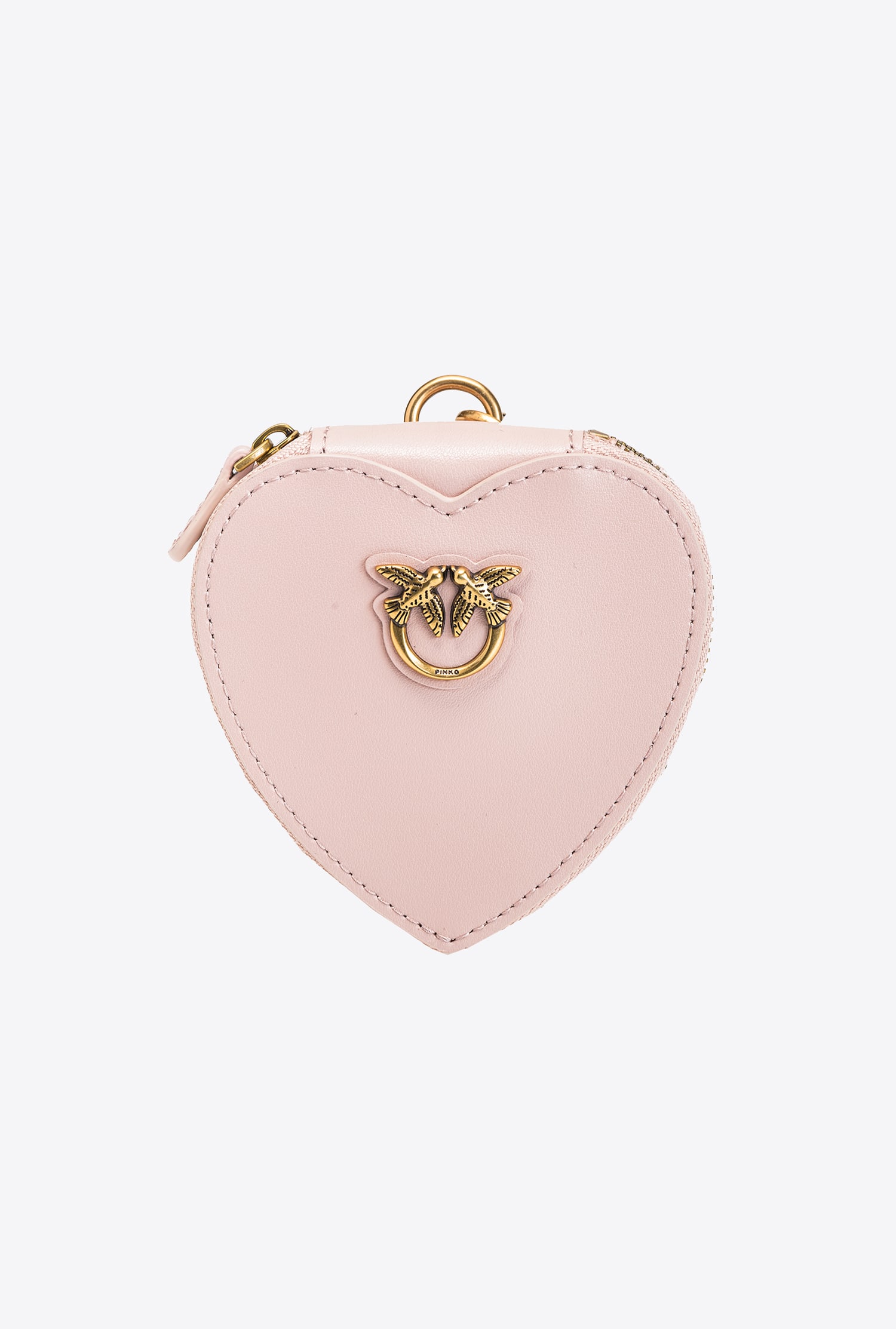 Heart-shaped charm with mirror