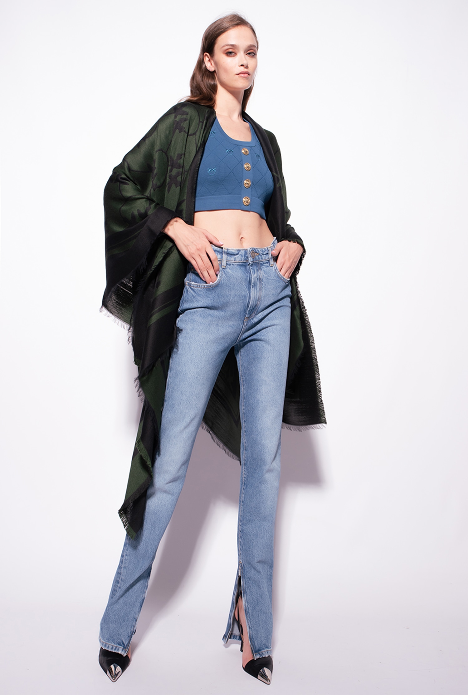 Vintage denim skinny jeans