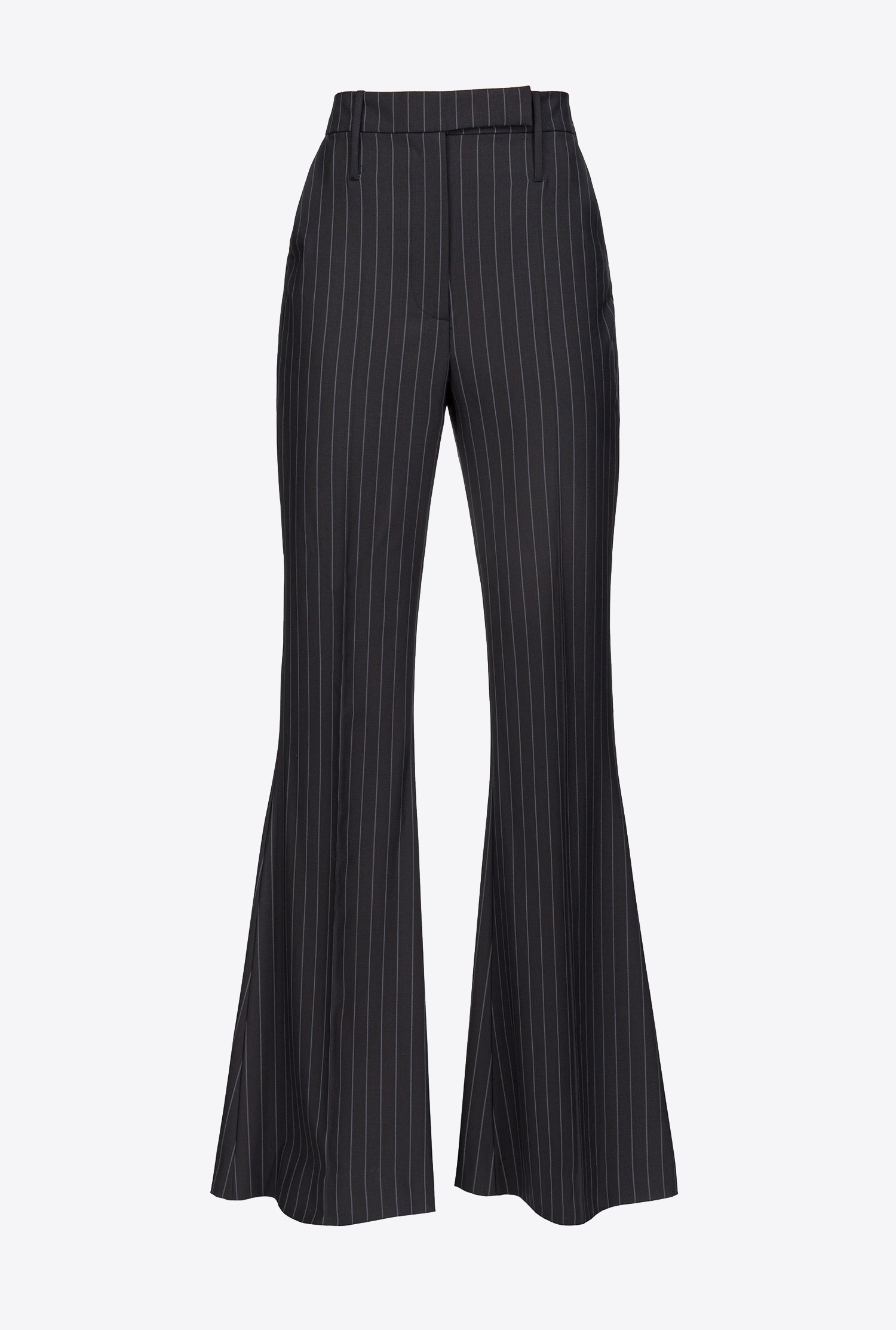 PINKO Reimagine pinstriped trousers by Patrick McDowell