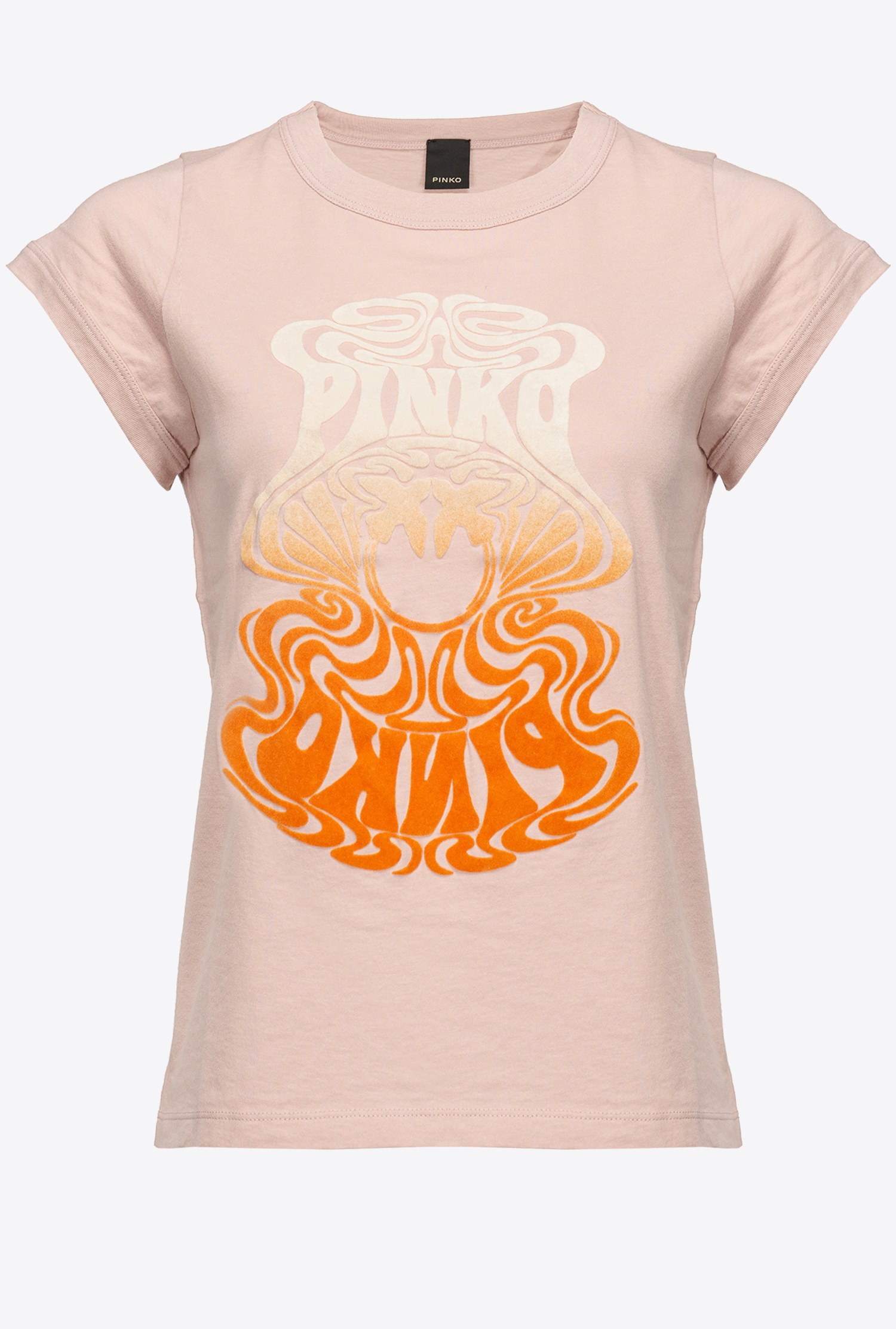 Slim-fit T-shirt with multicoloured Love Birds logo