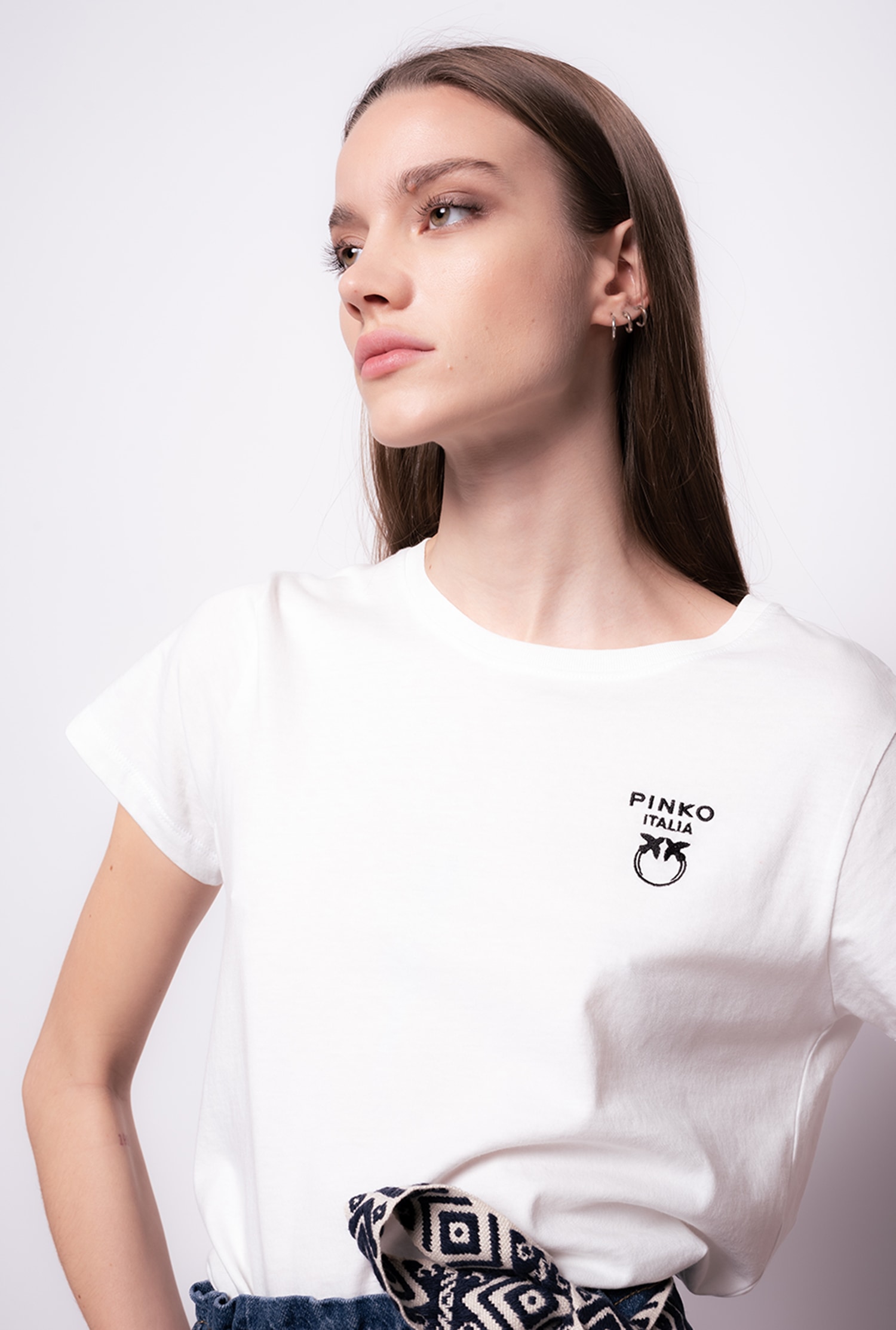 T-shirt with mini Love Birds embroidery