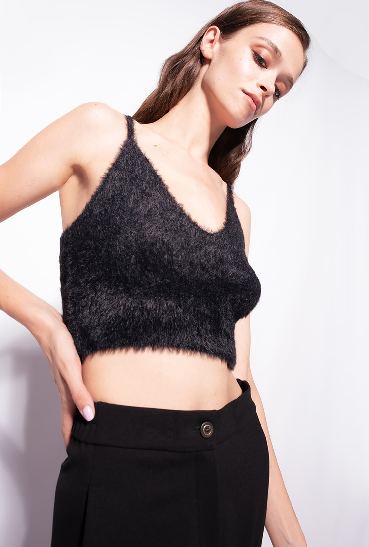 Soft knit crop top