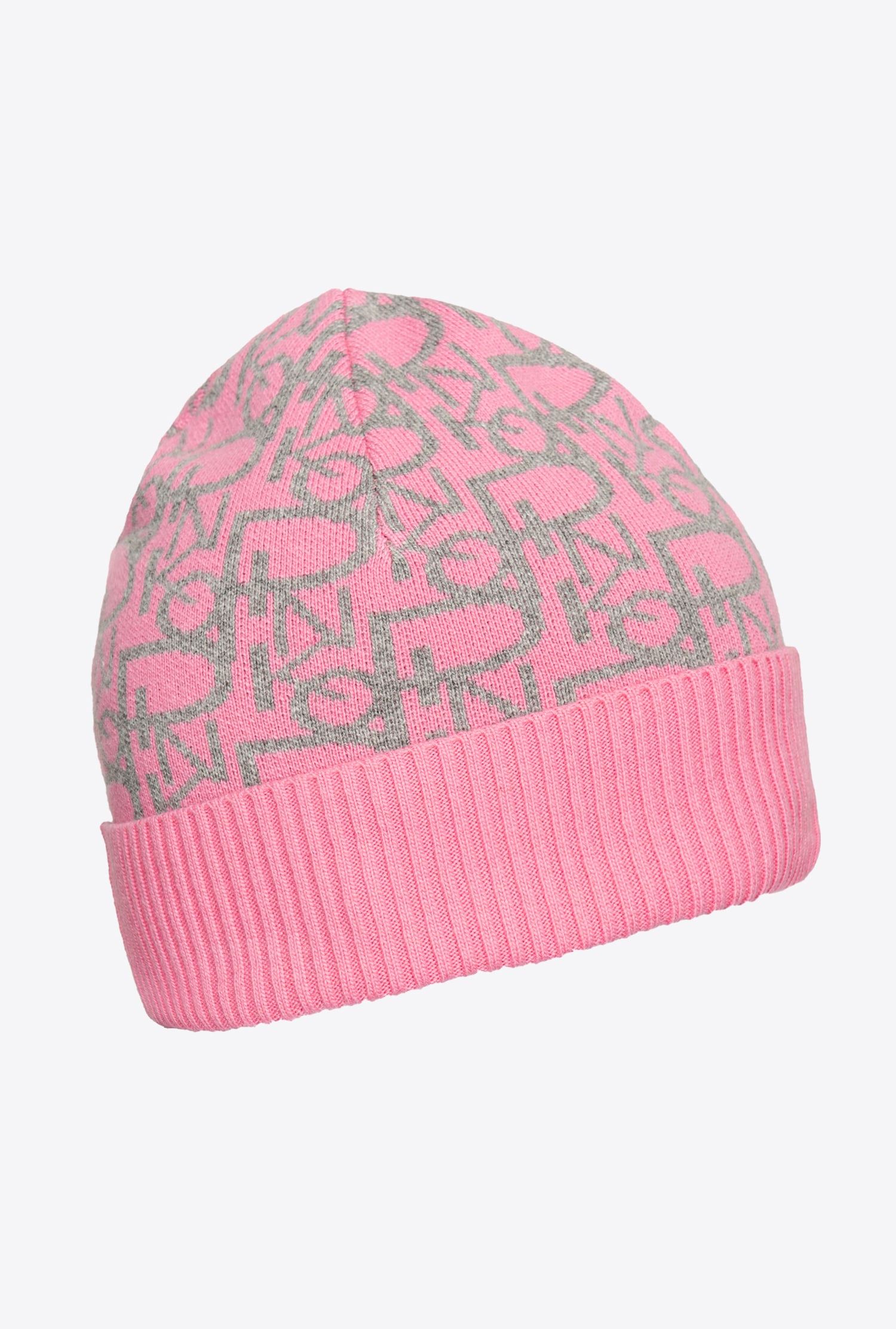 Cashmere jacquard beanie