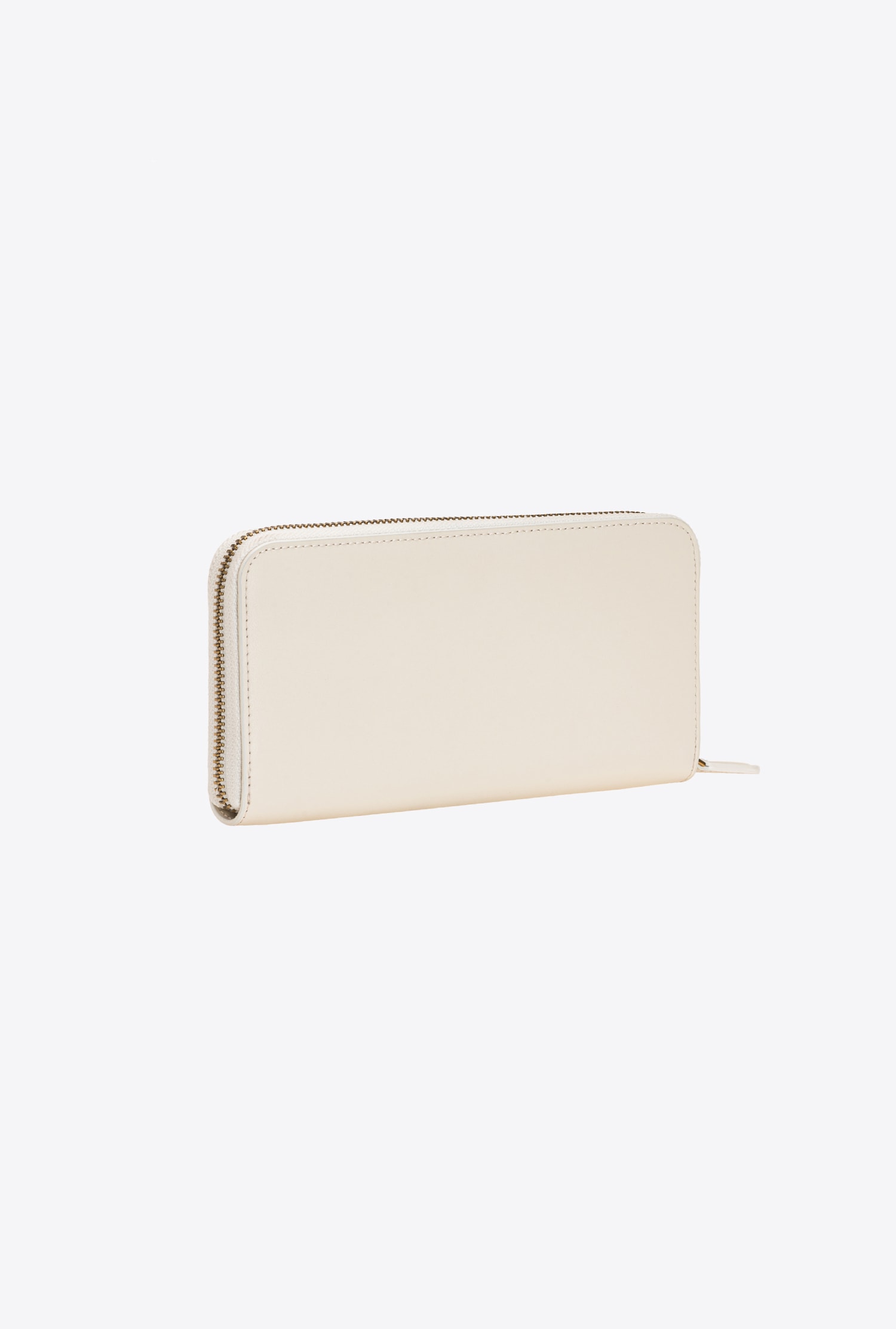 Zip-around leather wallet