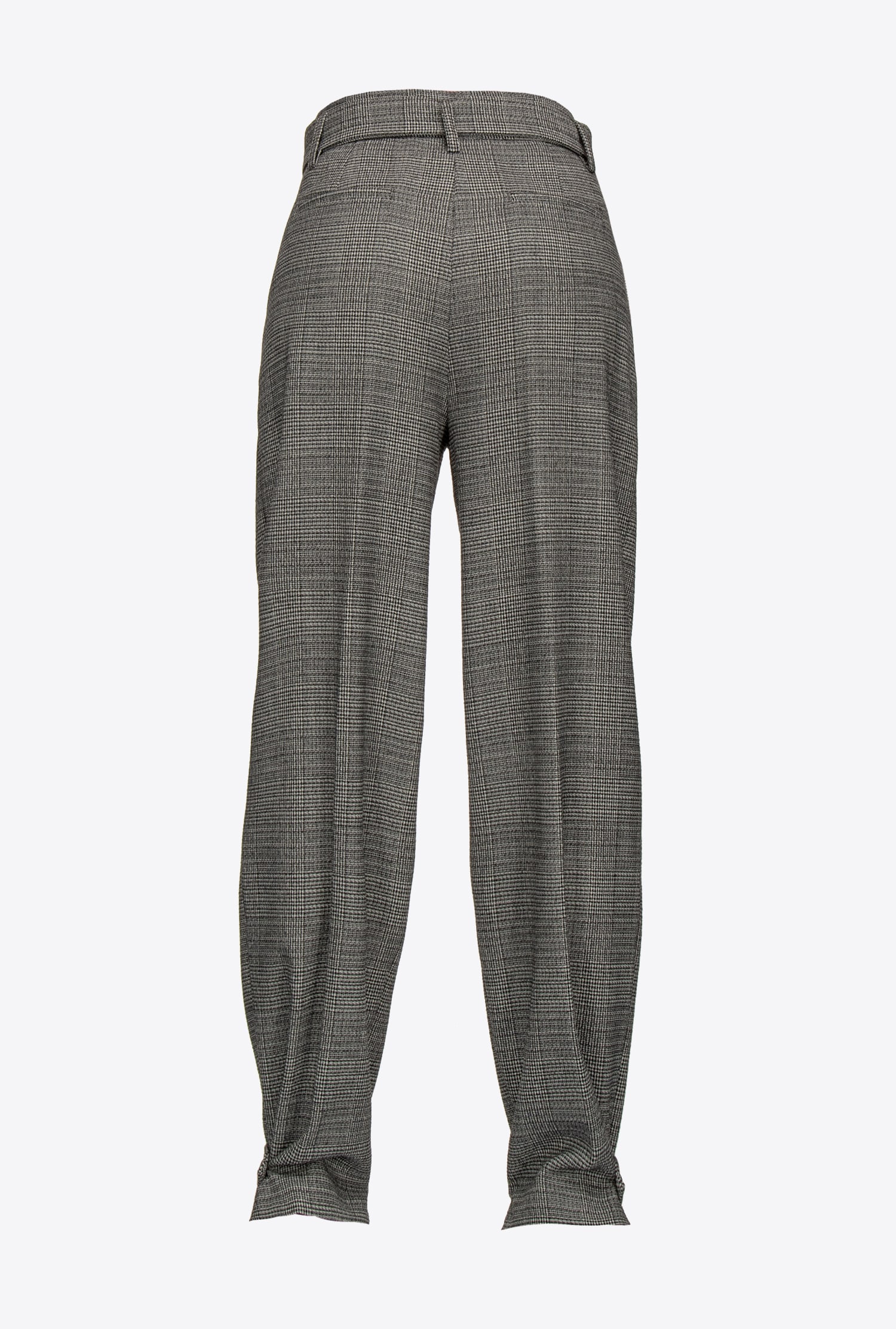 Glen Plaid trousers with belt