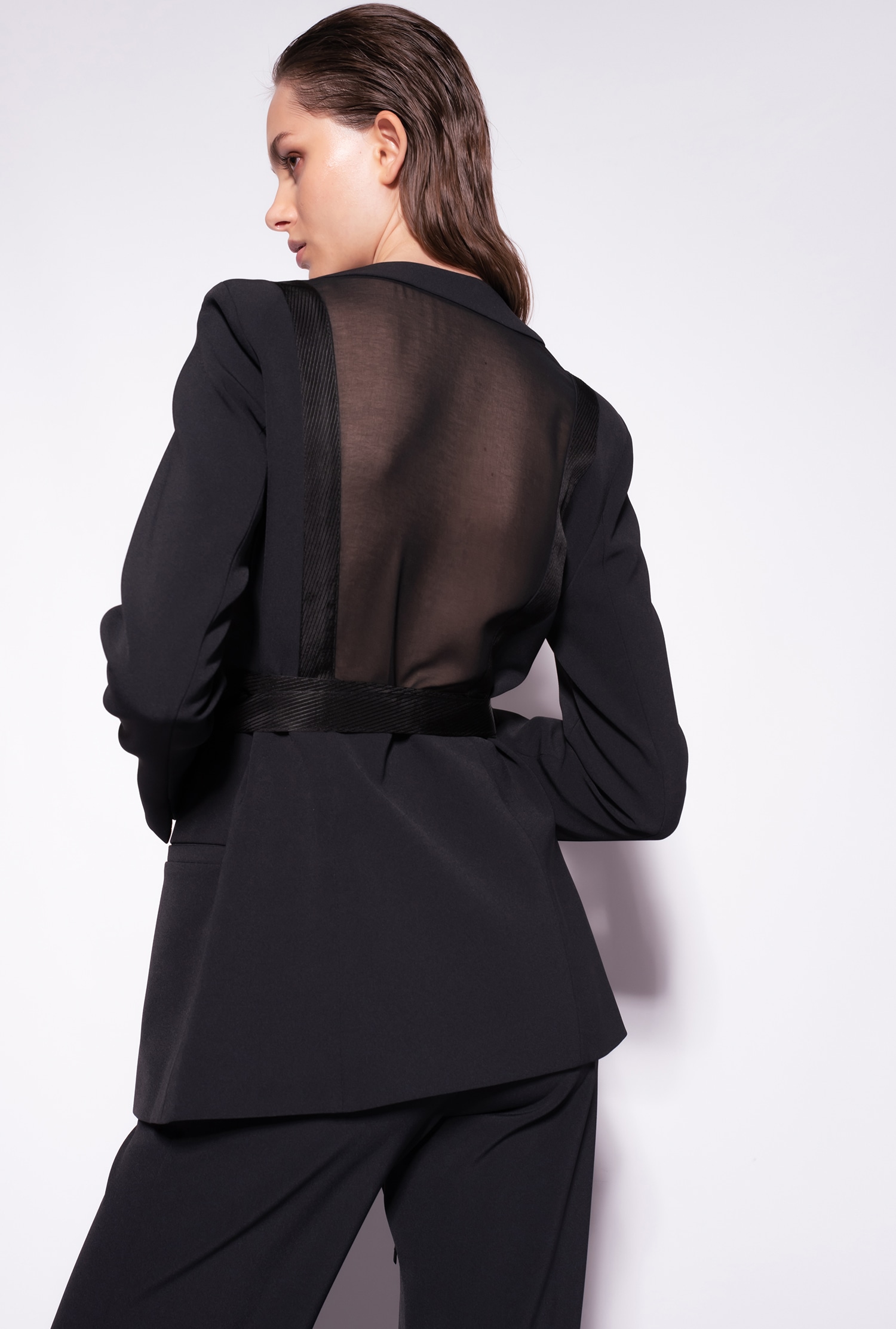 Cady blazer with ribbons