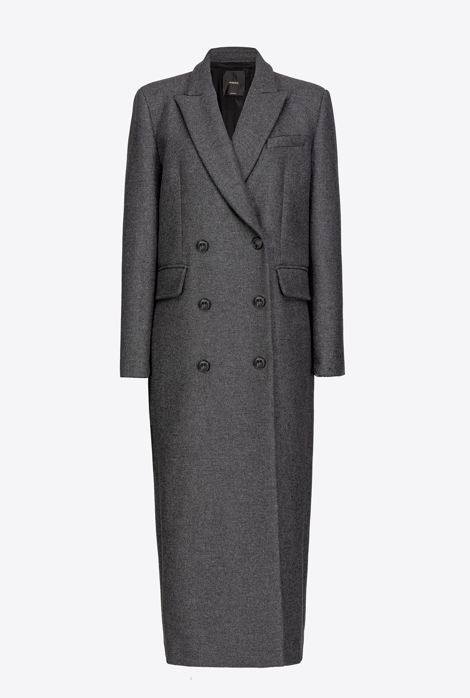 Long double-breasted coat