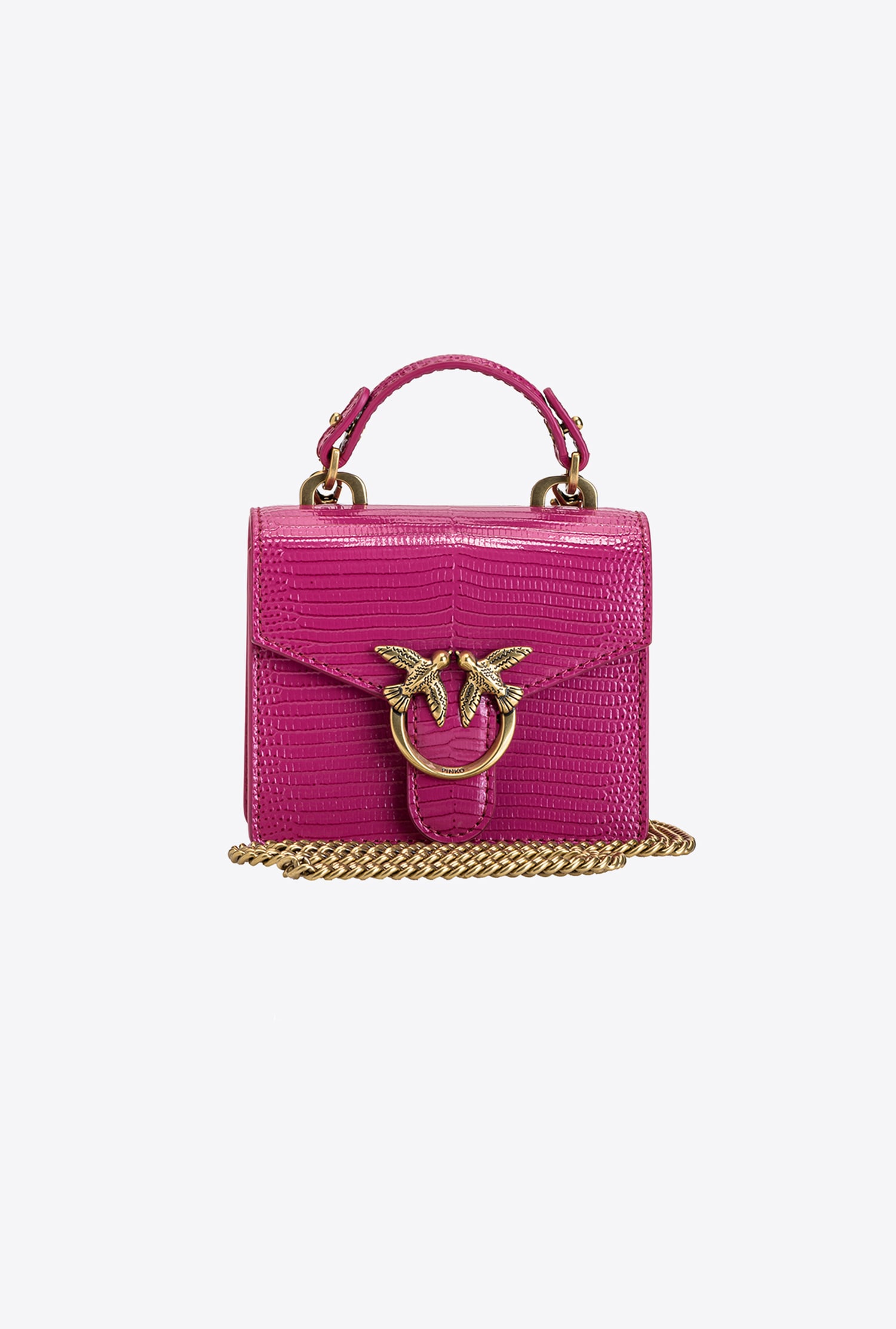 Micro Love Bag Top Handle Lizard
