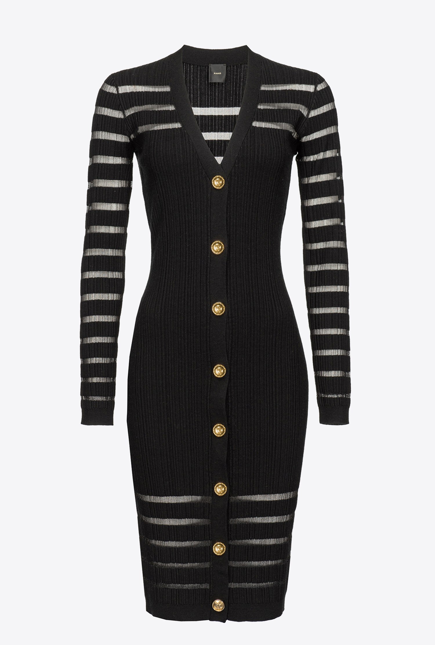 Striped knit dress