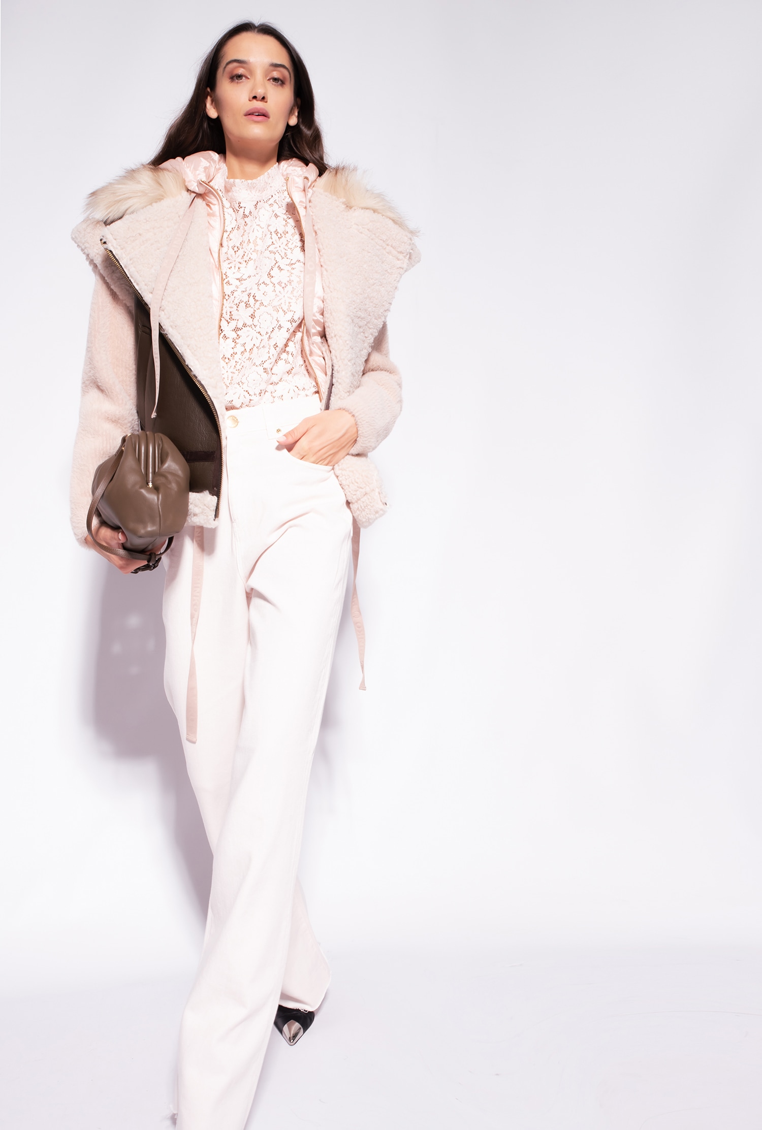 Wide-leg cotton bull trousers