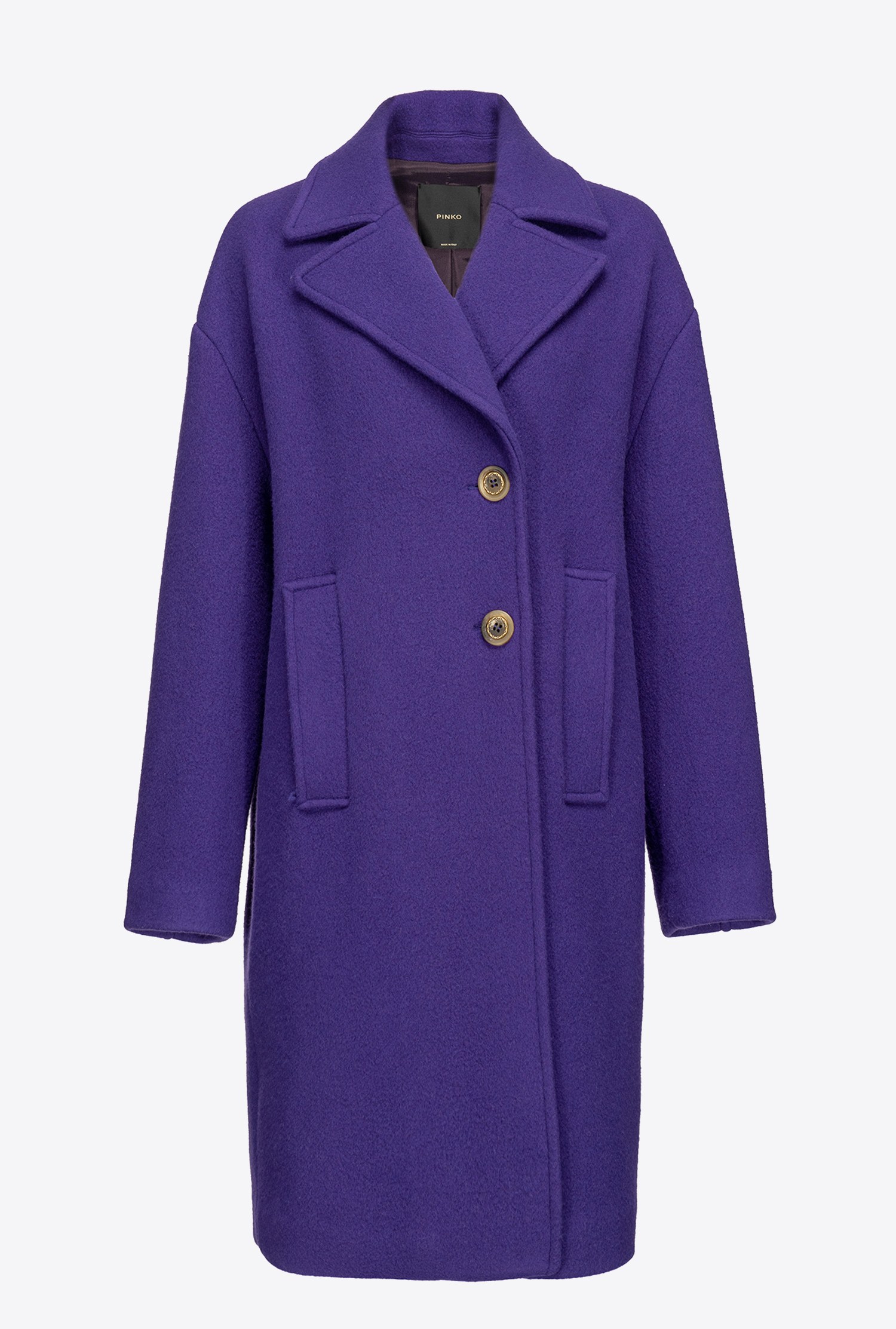 Washed cloth cocoon coat