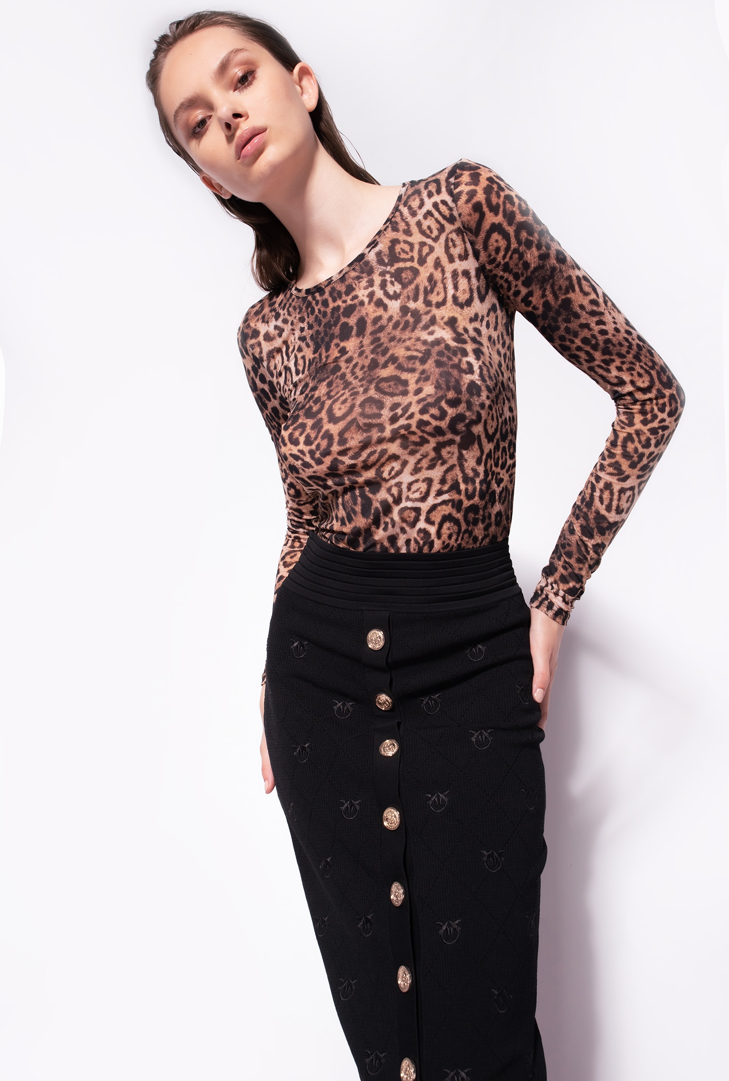 Jacquard Love Birds skirt