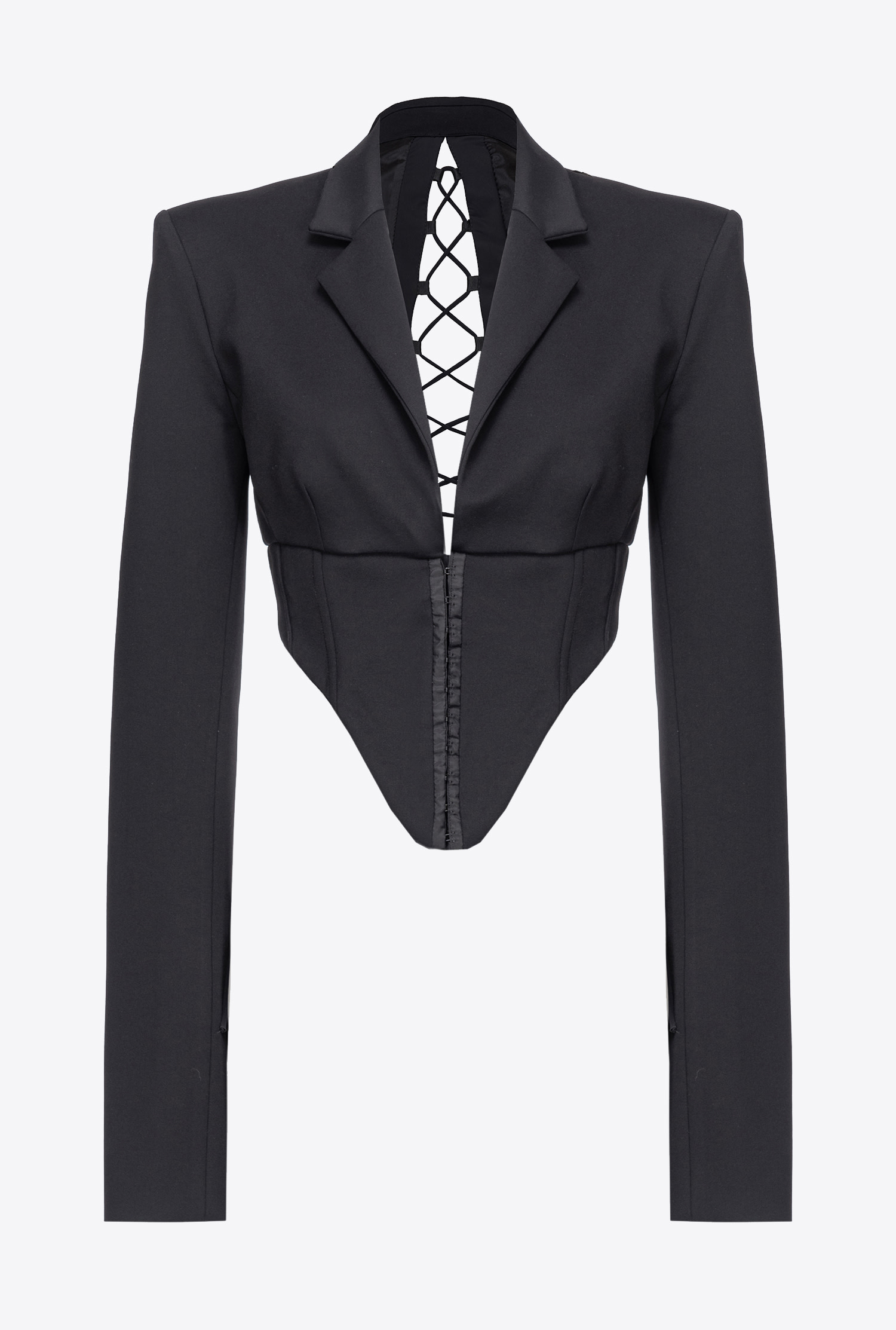 Bustier blazer with lacing on the back