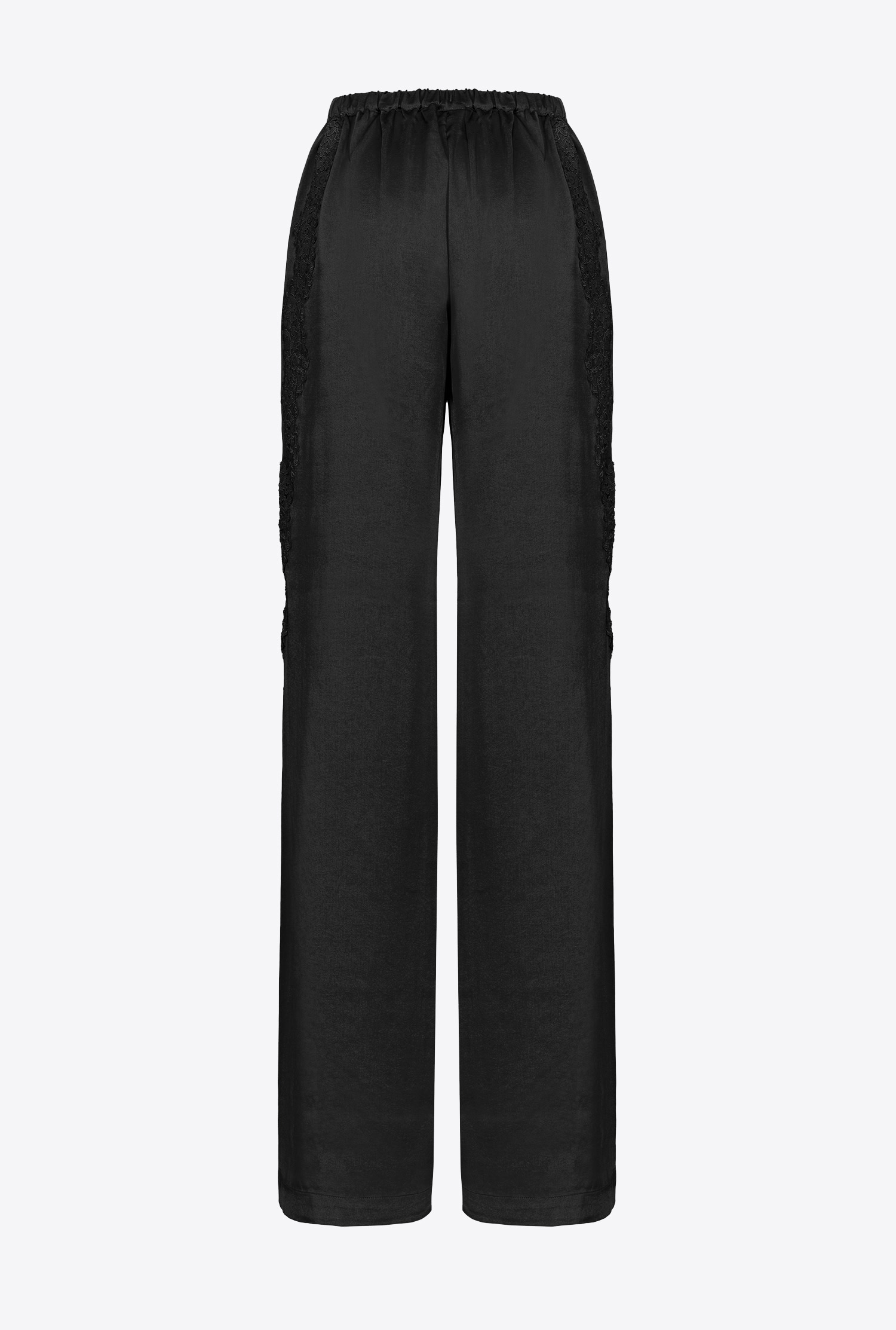 Satin and lace trousers