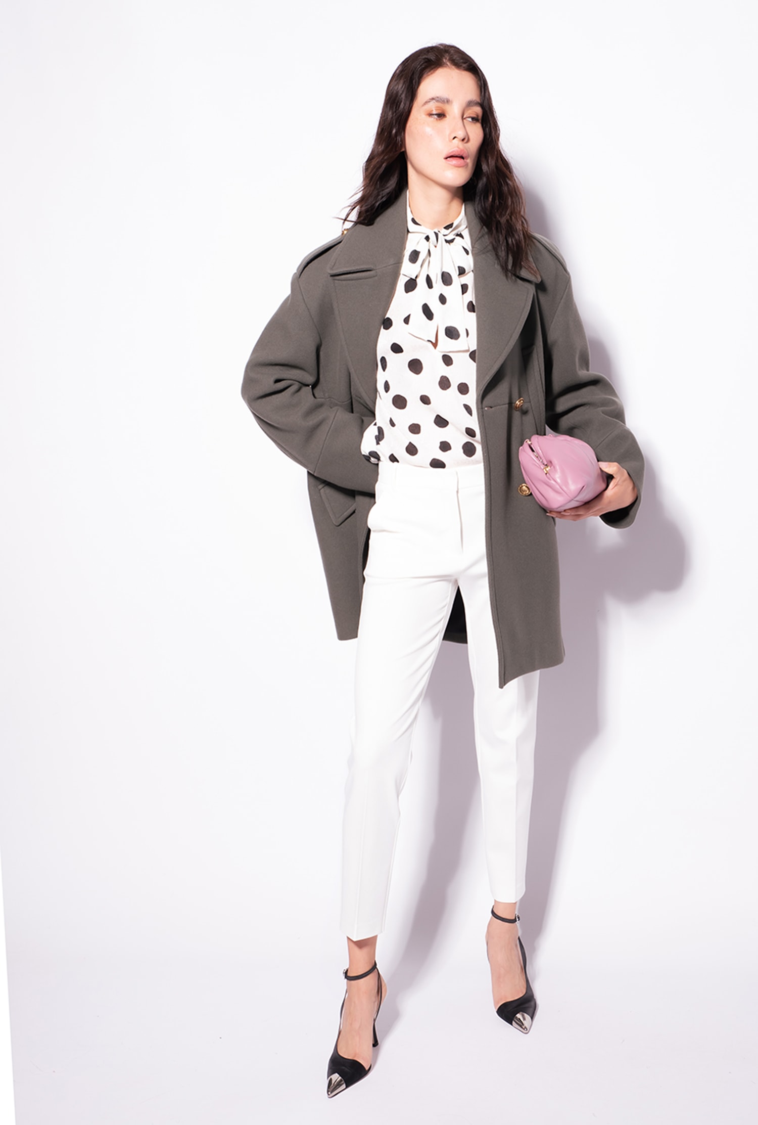 Milano-knit cigarette trousers