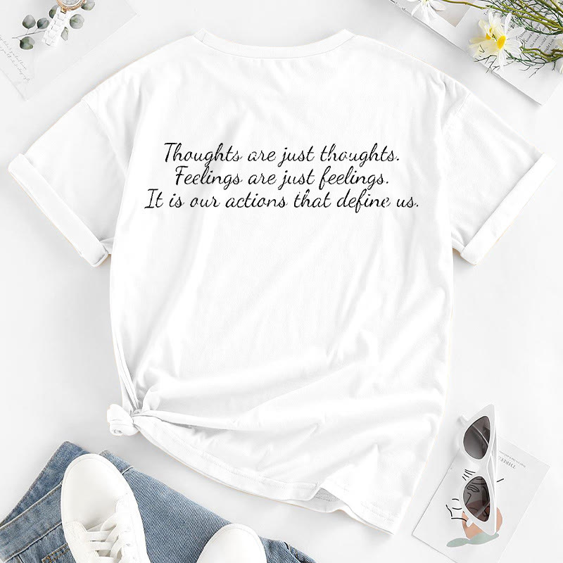 Thoughts Are Just Thoughts Print T-shirt