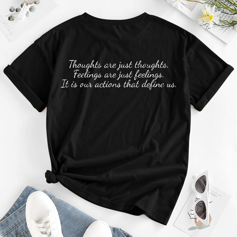 Thoughts Are Just Thoughts Print T-shirt