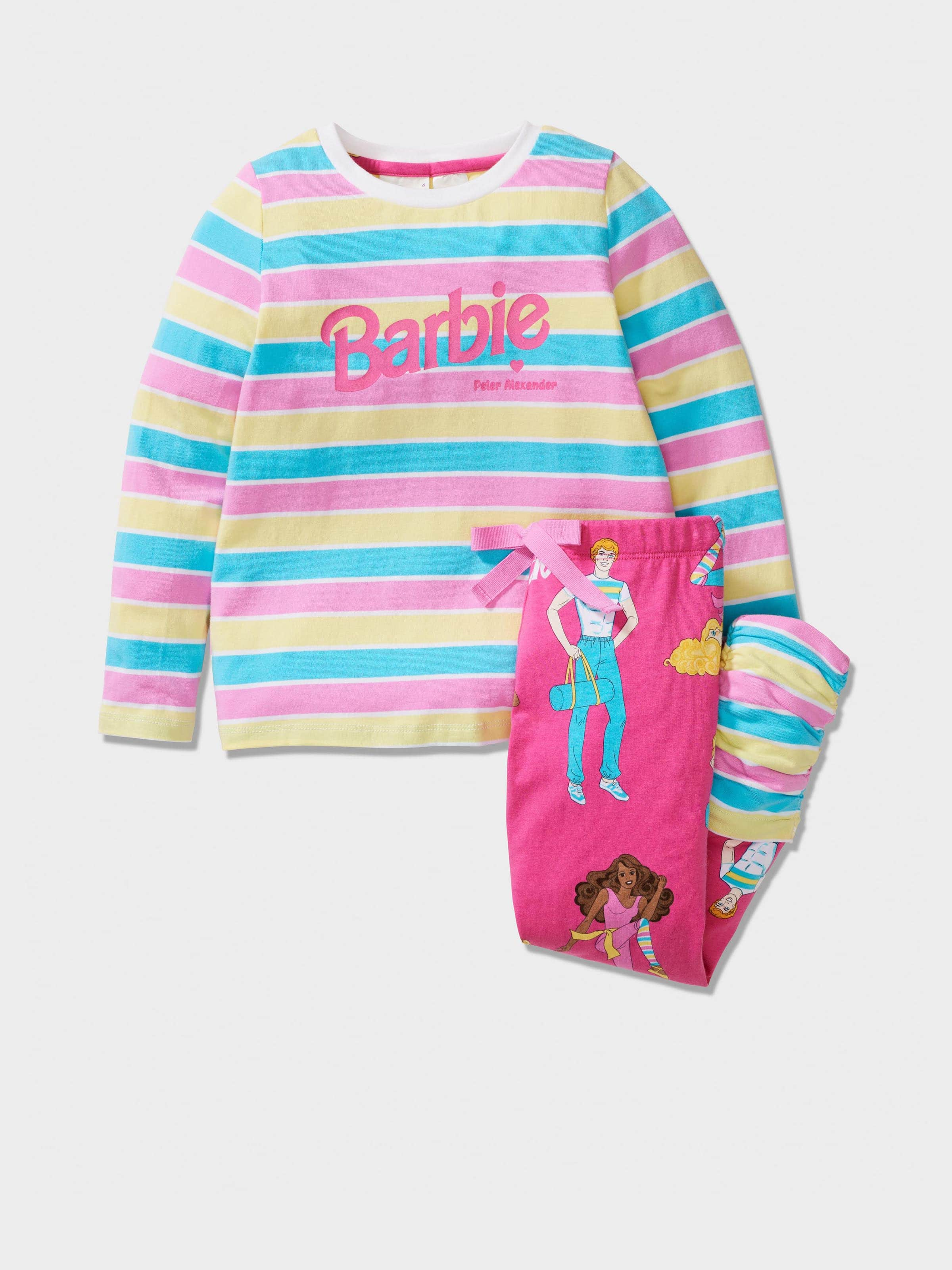 Jnr Girls Barbie Legwarmer Pj Set