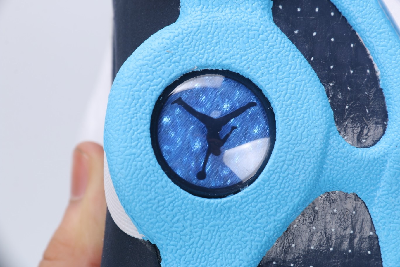 Jordan 13 Retro Obsidian Powder Blue White