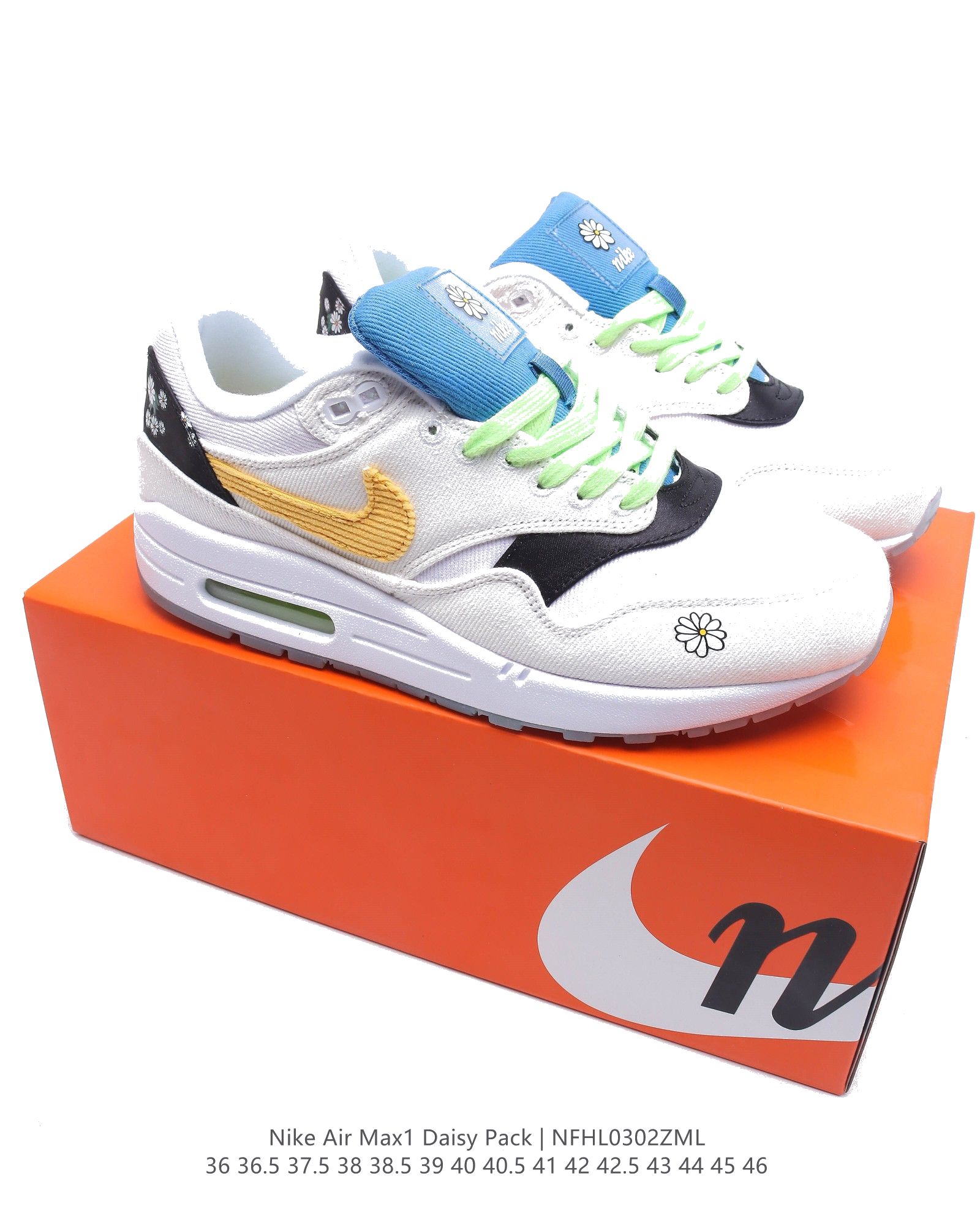 Nike Air Max 1 “Daisy Pack”  CW6031-100 Dames & Heren Schoenen