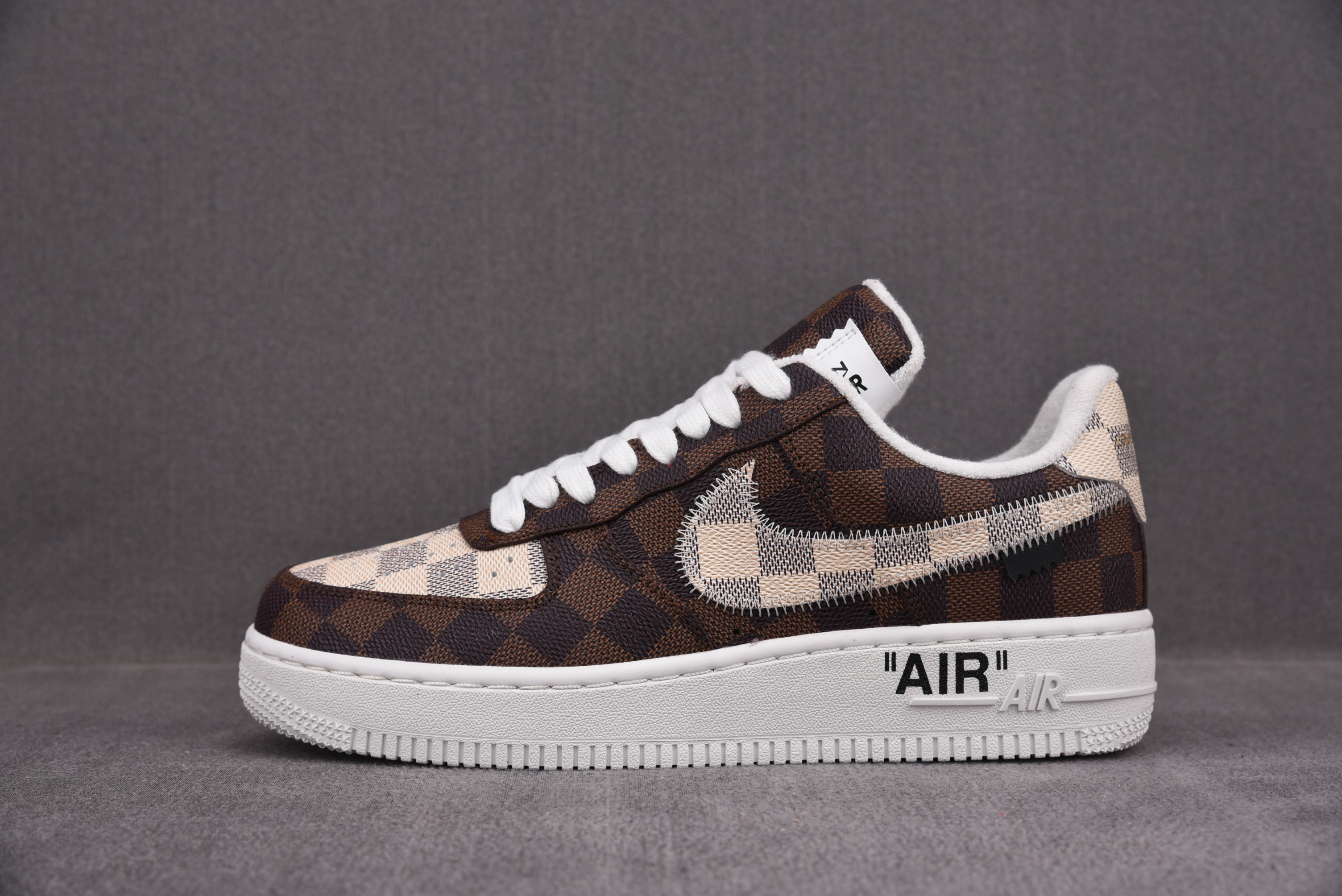 Nike Air Force 1 Low Louis Vuitton Monogram Brown Damier Azur (Be careful about the size!!)