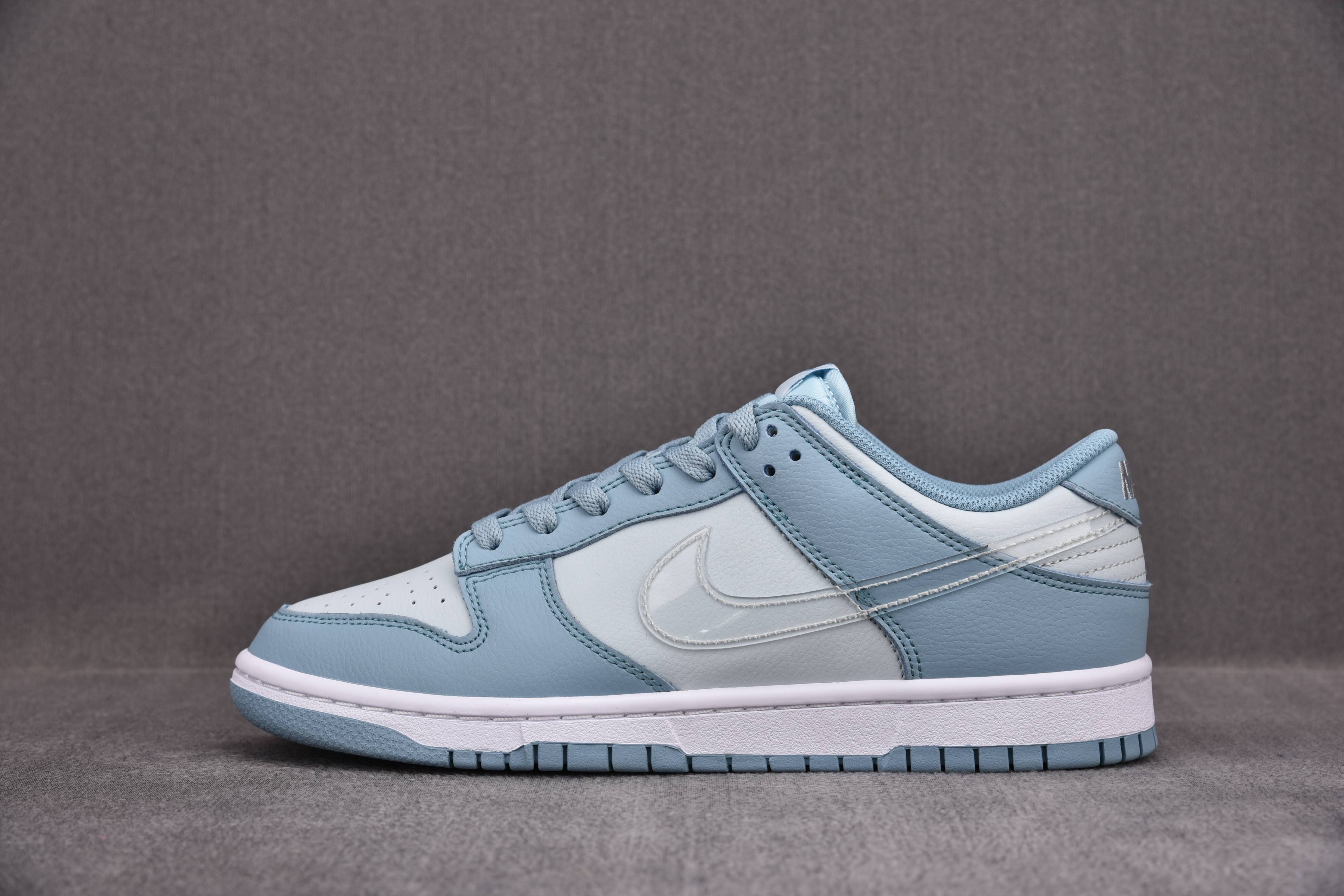 Nike Dunk Low Clear Blue Swoosh