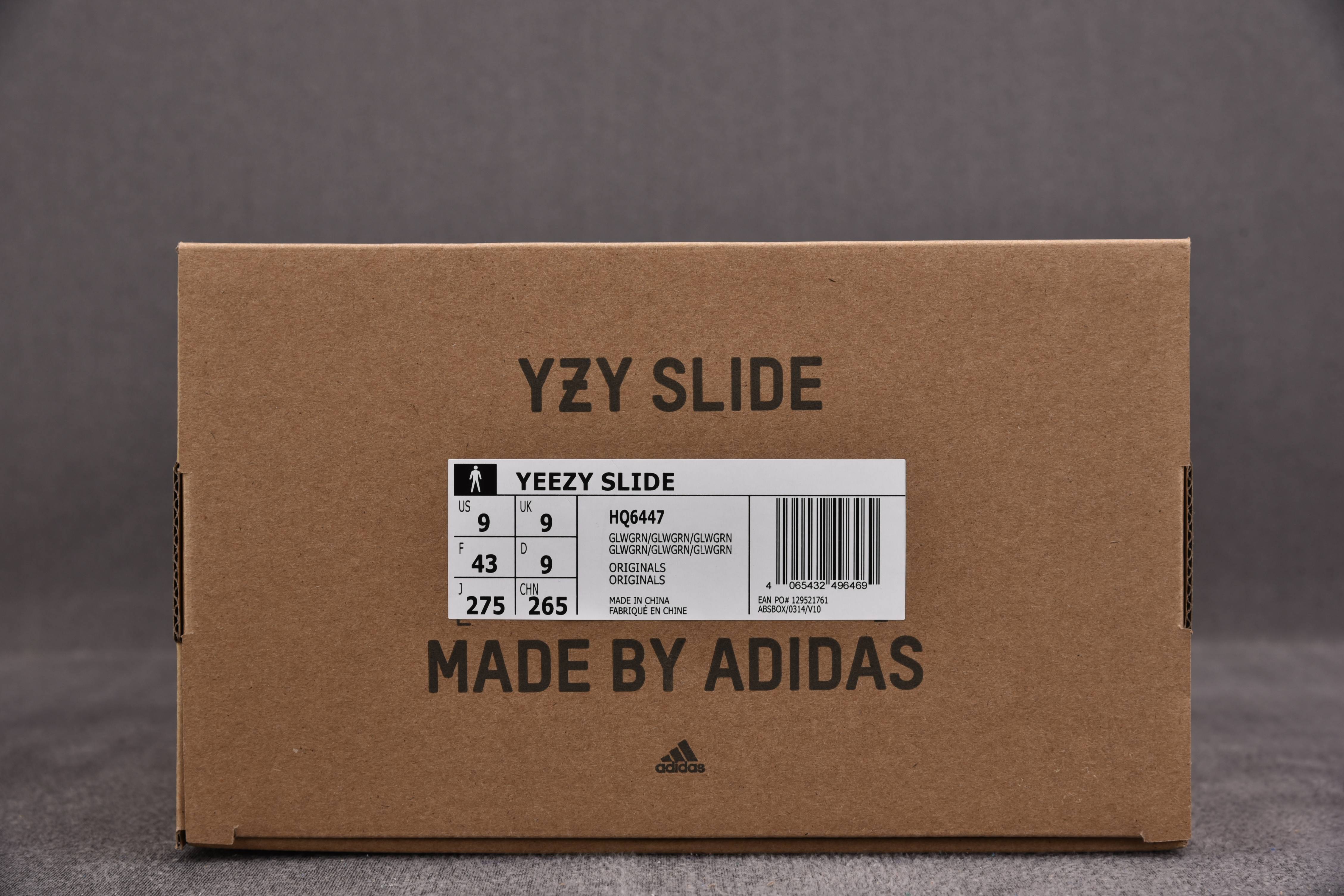 adidas Yeezy Slide Glow Green (One Size Smaller!!)