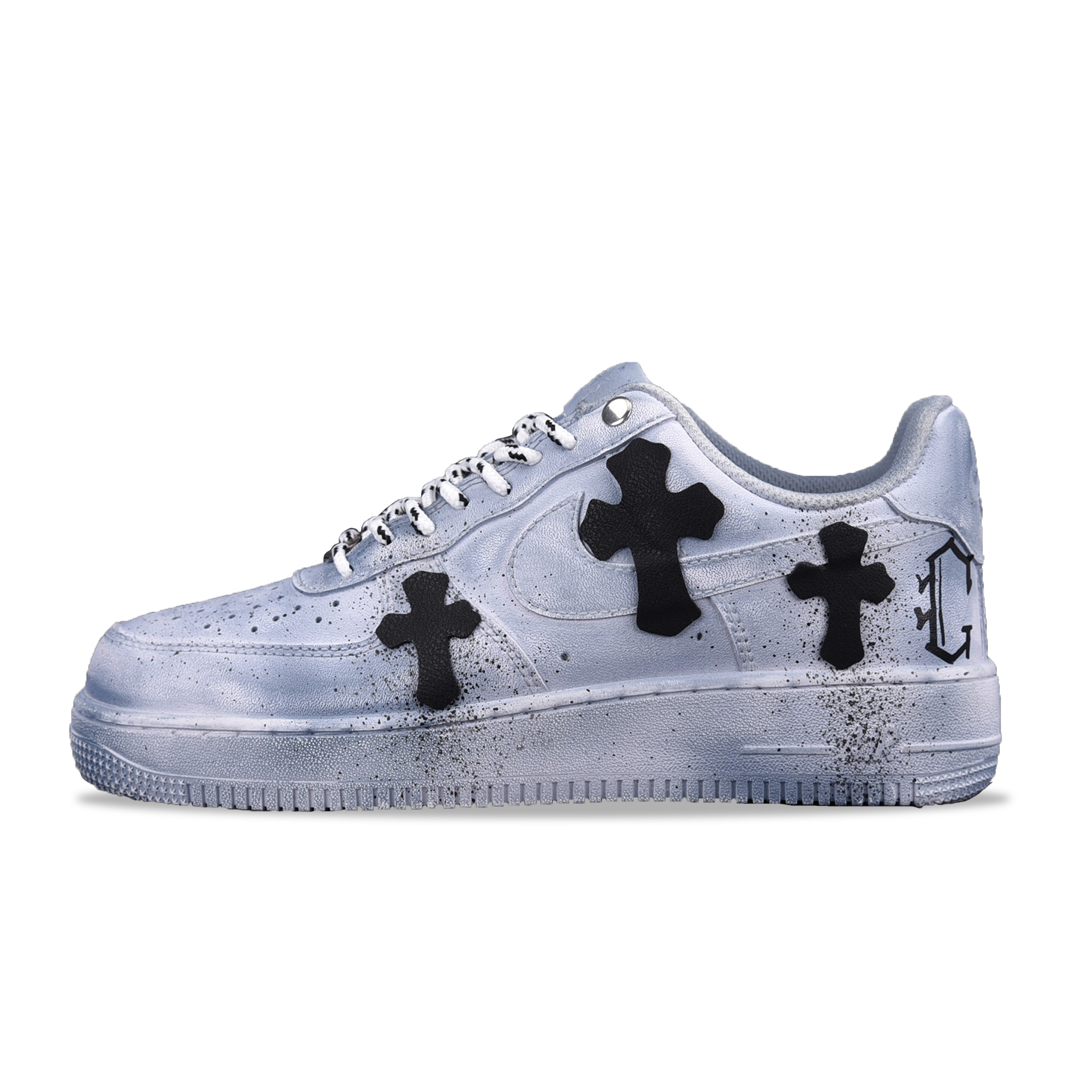 Nike Air Force 1‘07 Low White Dip Chrome Hearts