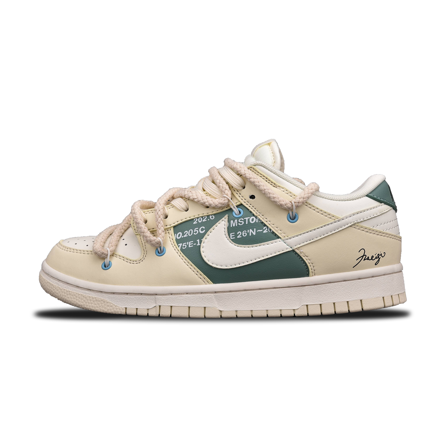 Dunk Low Retro Deconstructed Coconut Milk (Custom Sneaker)