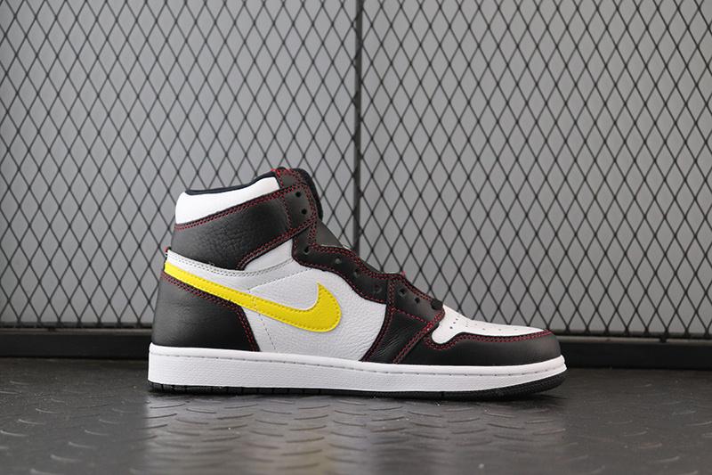 Jordan 1 Retro High Defiant White Black Gym Red
