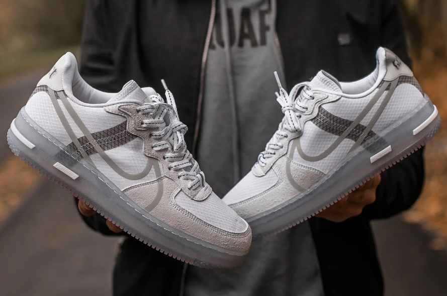 Nike Air Force 1 React White Light Bone