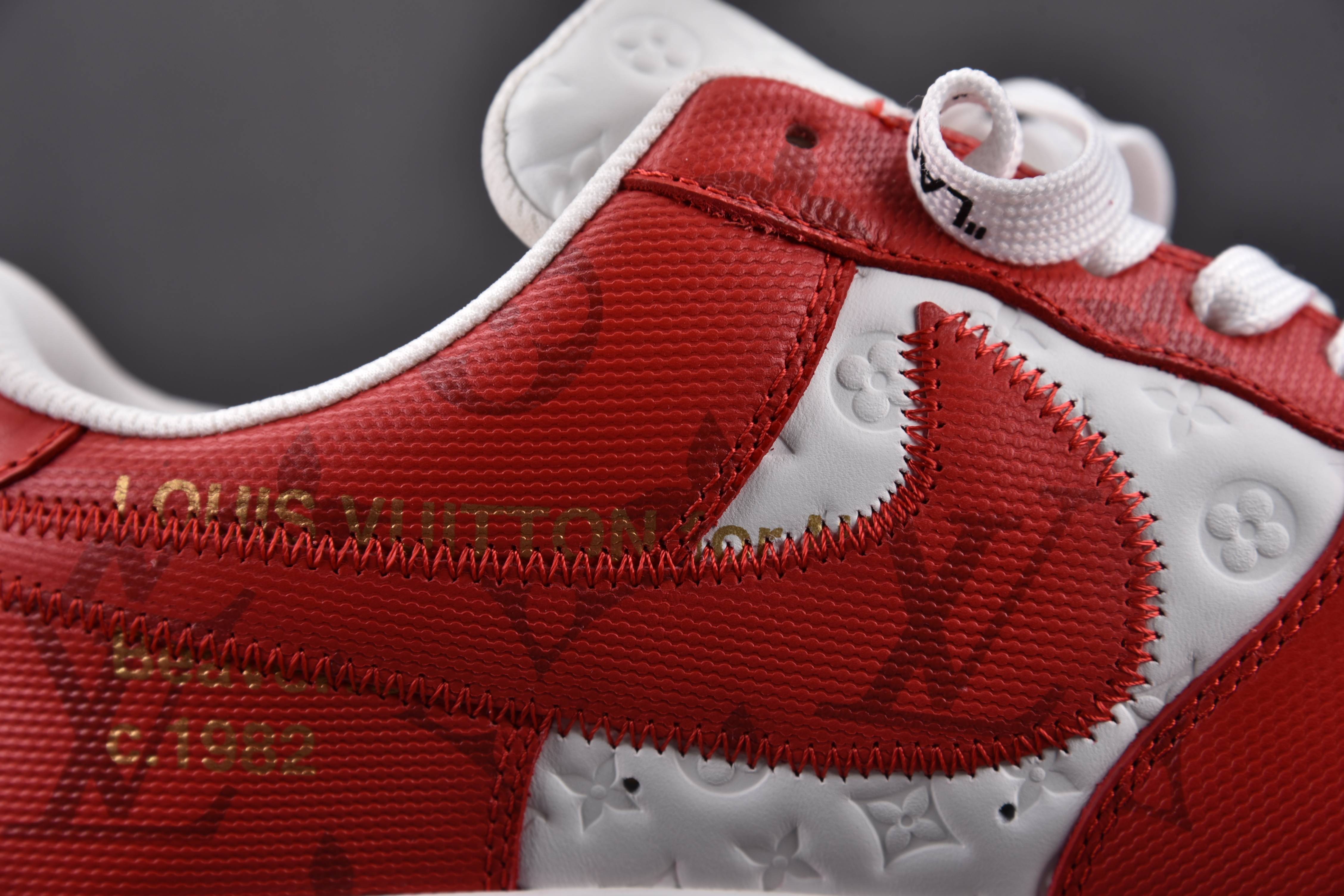 Nike Air Force 1 Low Louis Vuitton Royal Red (Be careful about the size!!)