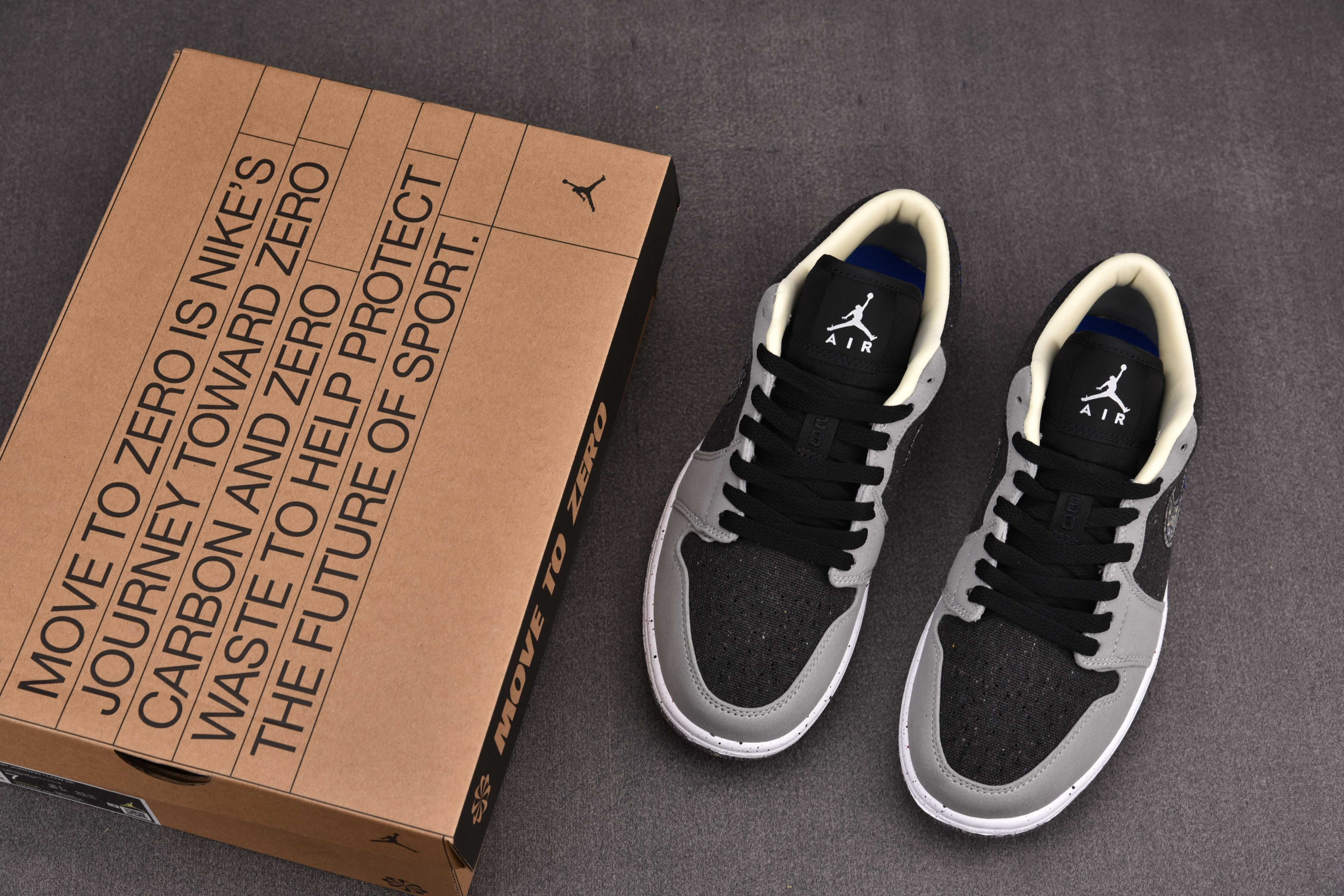 Jordan 1 Low SE Crater Black Grey