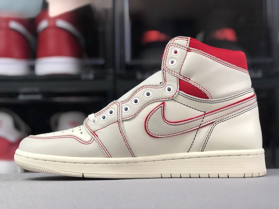 Jordan 1 Retro High Phantom Gym Red