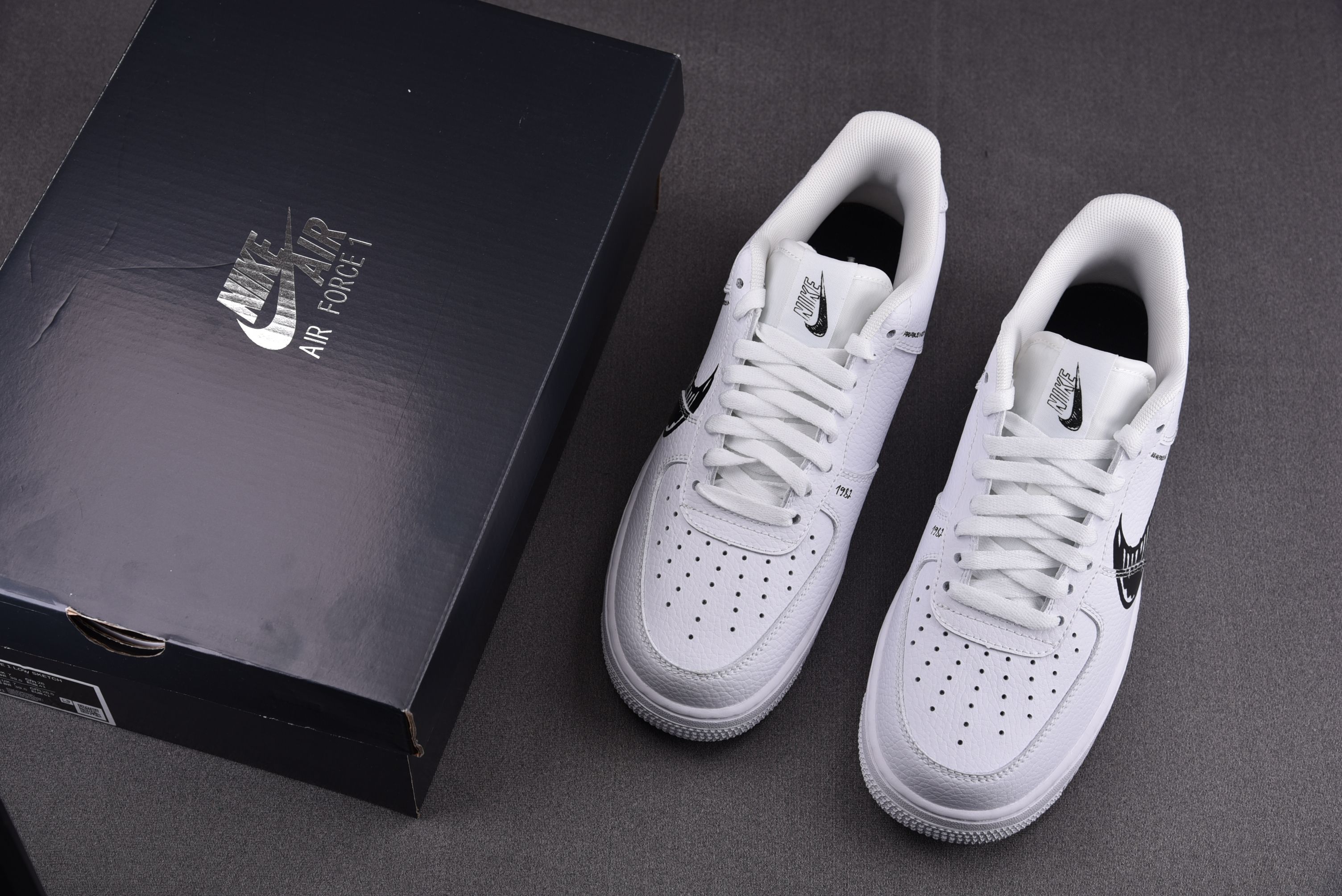 Nike Air Force 1 Low Sketch White Black