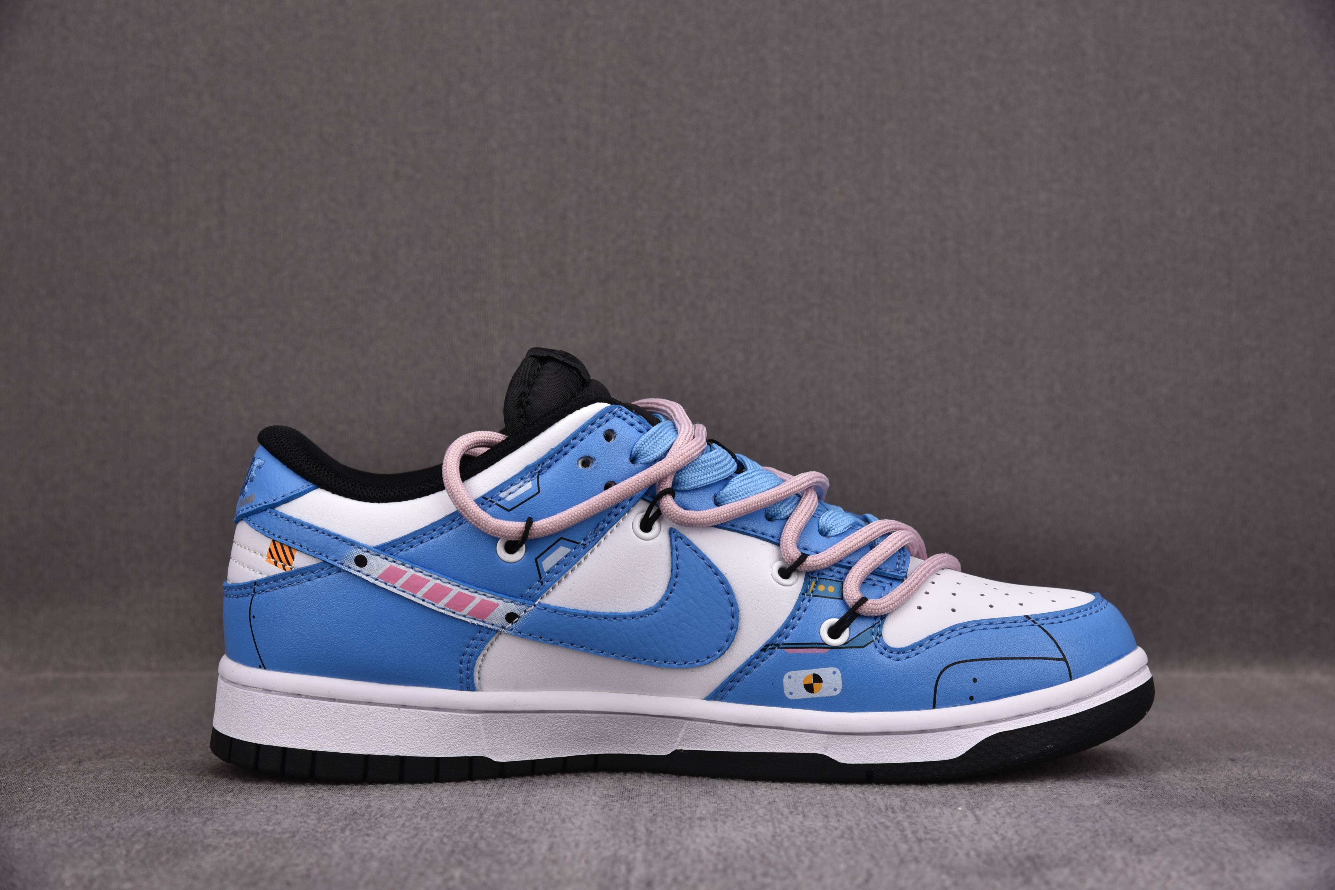Nike Dunk Low Panda Punk North Carolina Blue (Custom Sneaker)