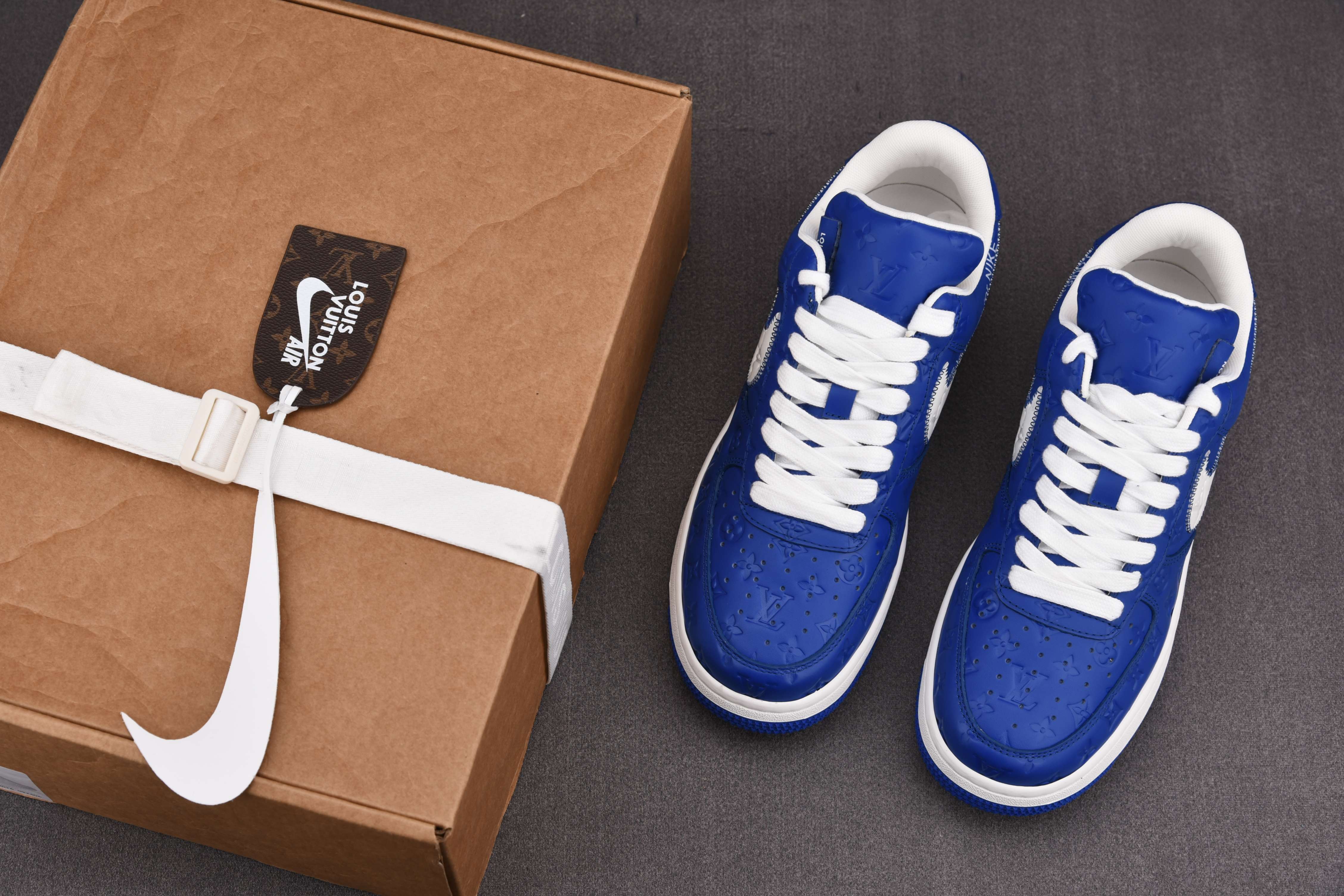 Nike Air Force 1 Low Louis Vuitton Royal Blue (Be careful about the size!!)