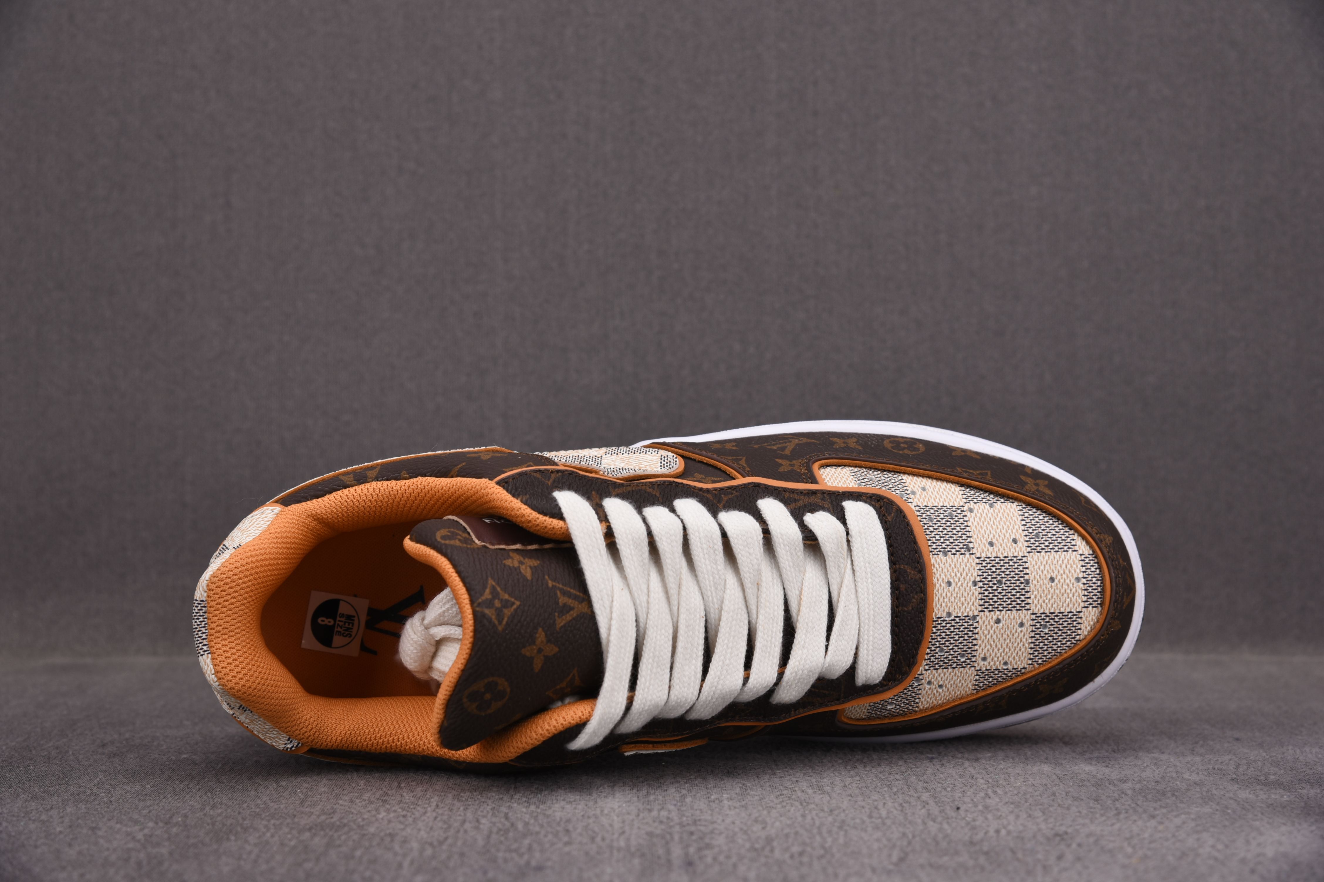 Nike Air Force 1 Low Louis Vuitton Monogram Brown Damier Azur 2 (Be careful about the size!!)