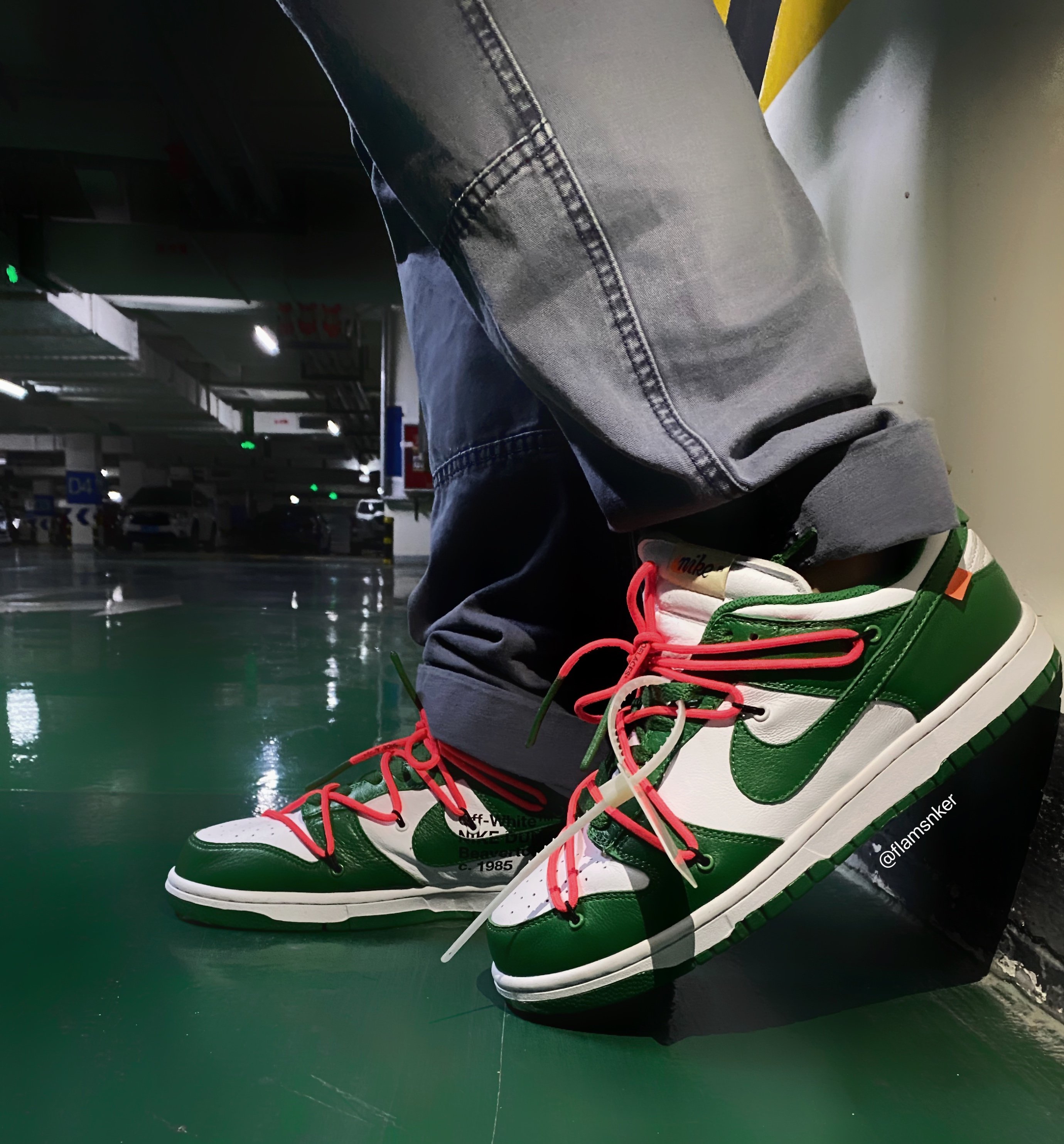 Nike Dunk Low Off White Pine Green